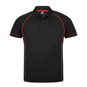aussie pacific endeavour polos in black red