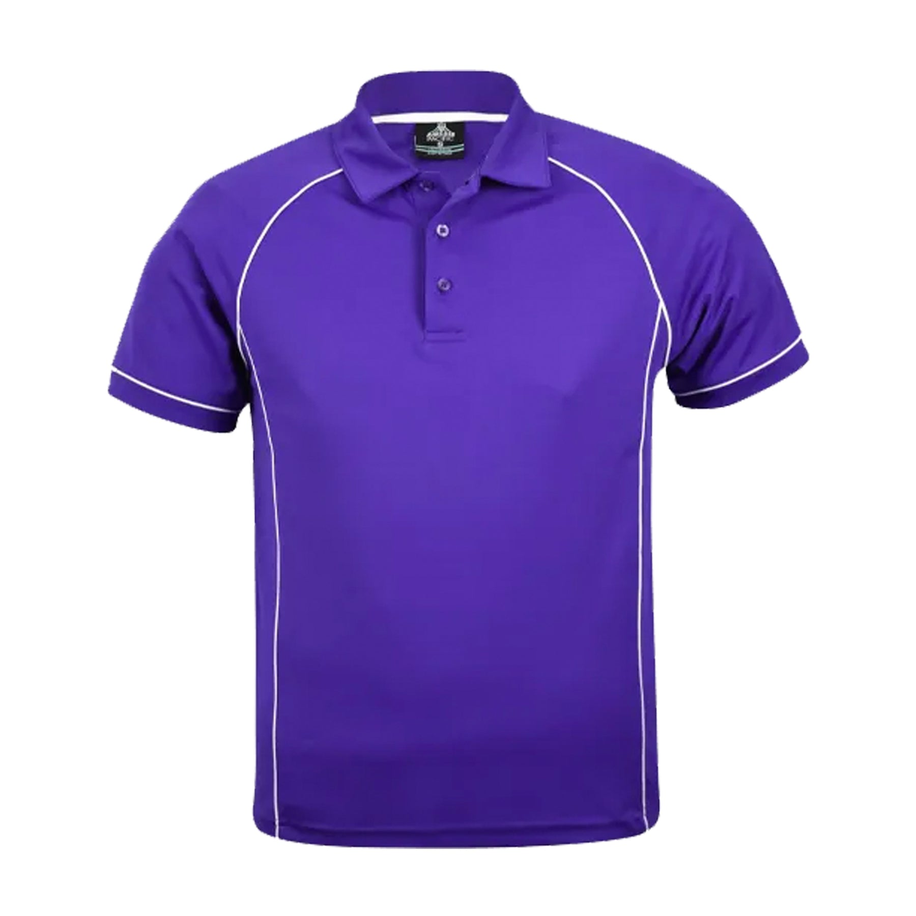 aussie pacific endeavour polo in purple white