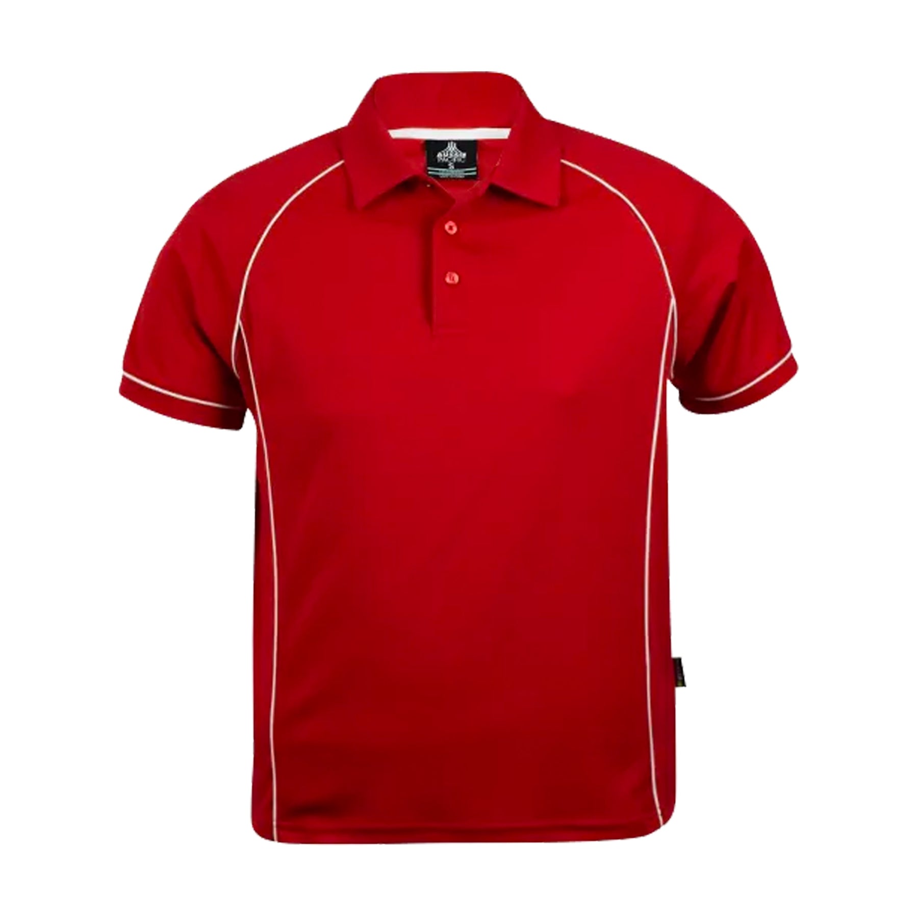 aussie pacific endeavour polo in red white