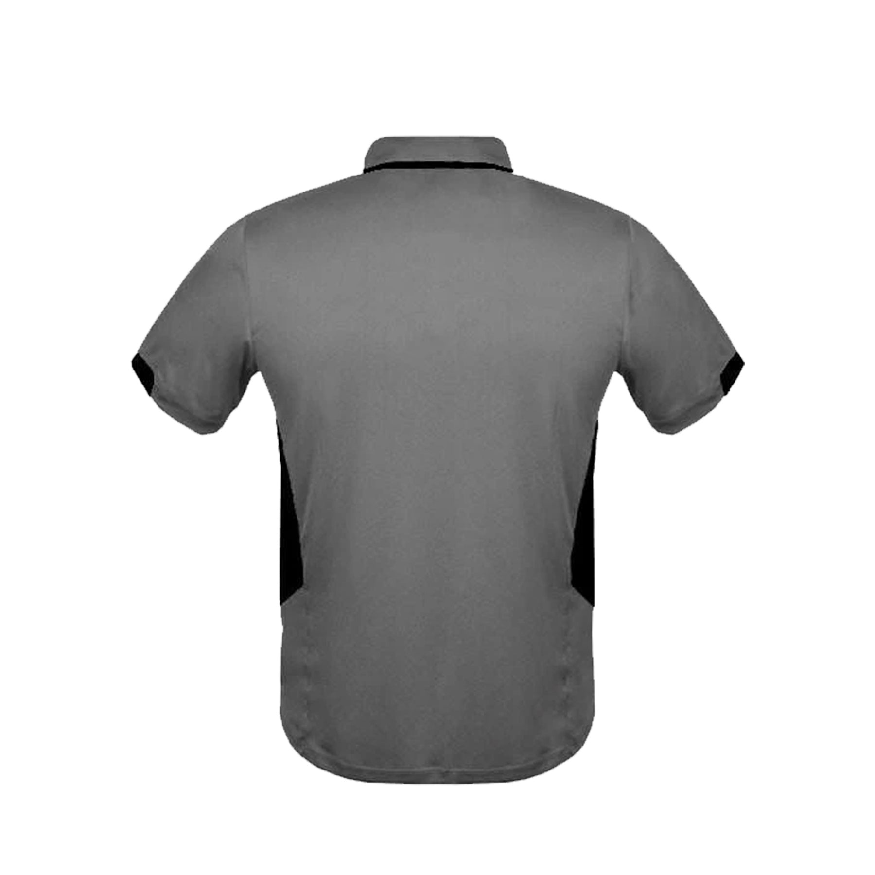 back of mens tasman polo in ashe black