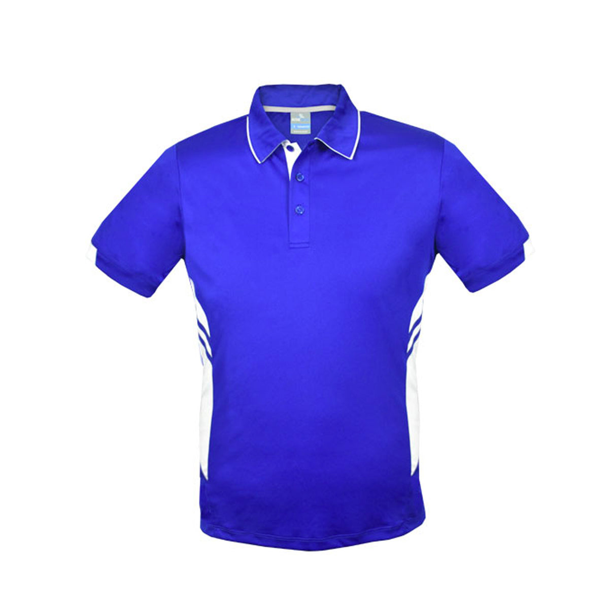 mens tasman polo in royal white
