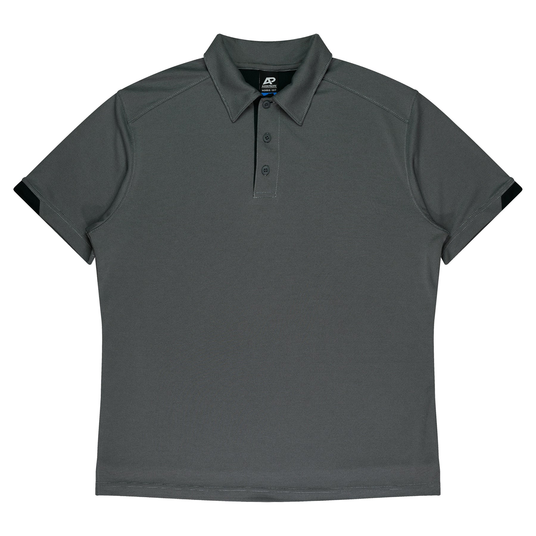 aussie pacific morris mens polo in slate black