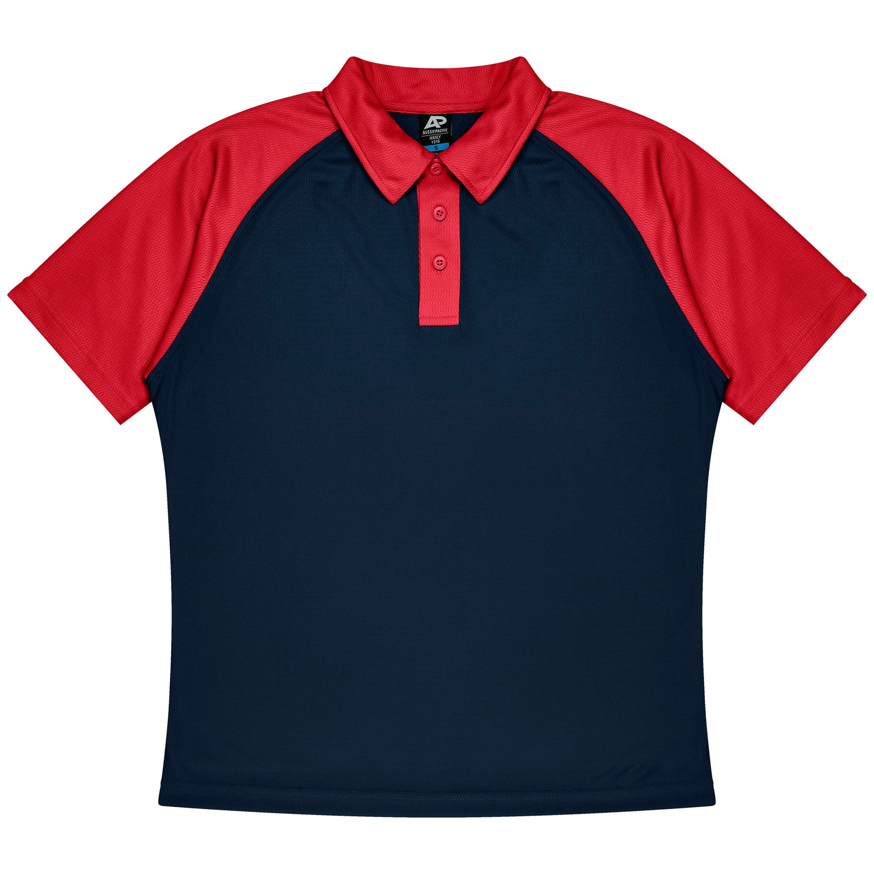 aussie pacific manly mens polo in navy red