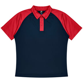aussie pacific manly mens polo in navy red
