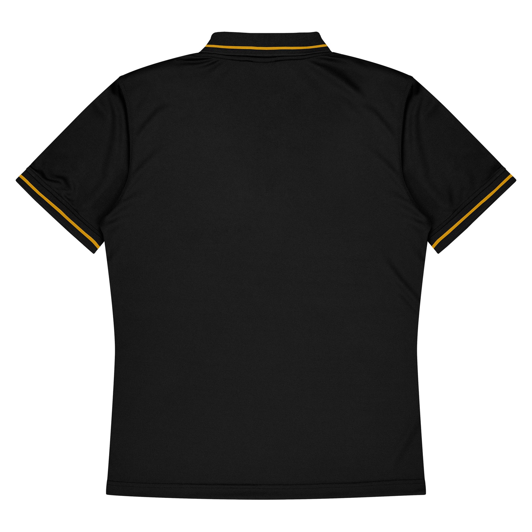 aussie pacific cottesloe mens polo in black gold