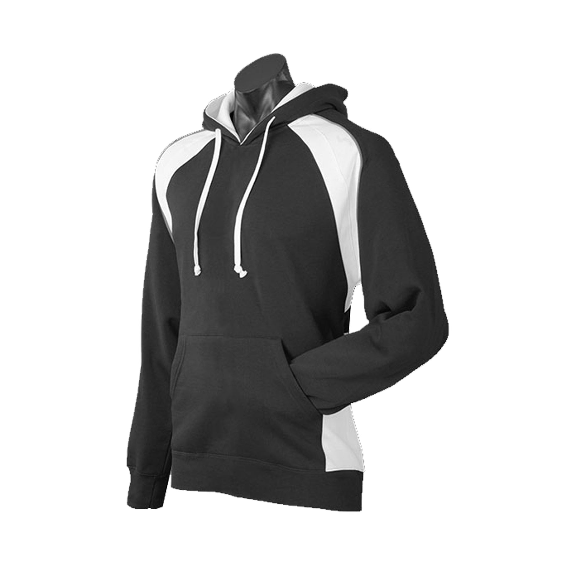 huxley hoodie in black white ashe