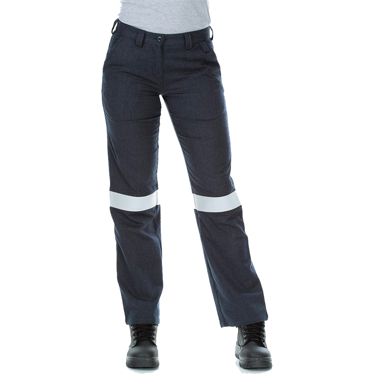 ladies fire retardant ripstop work pants with tape