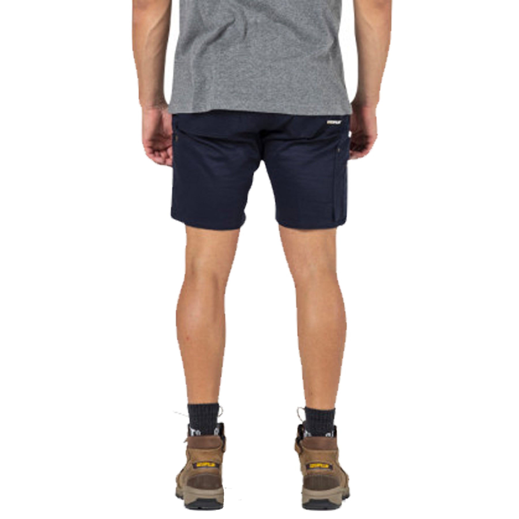 cat workwear machine short in navy