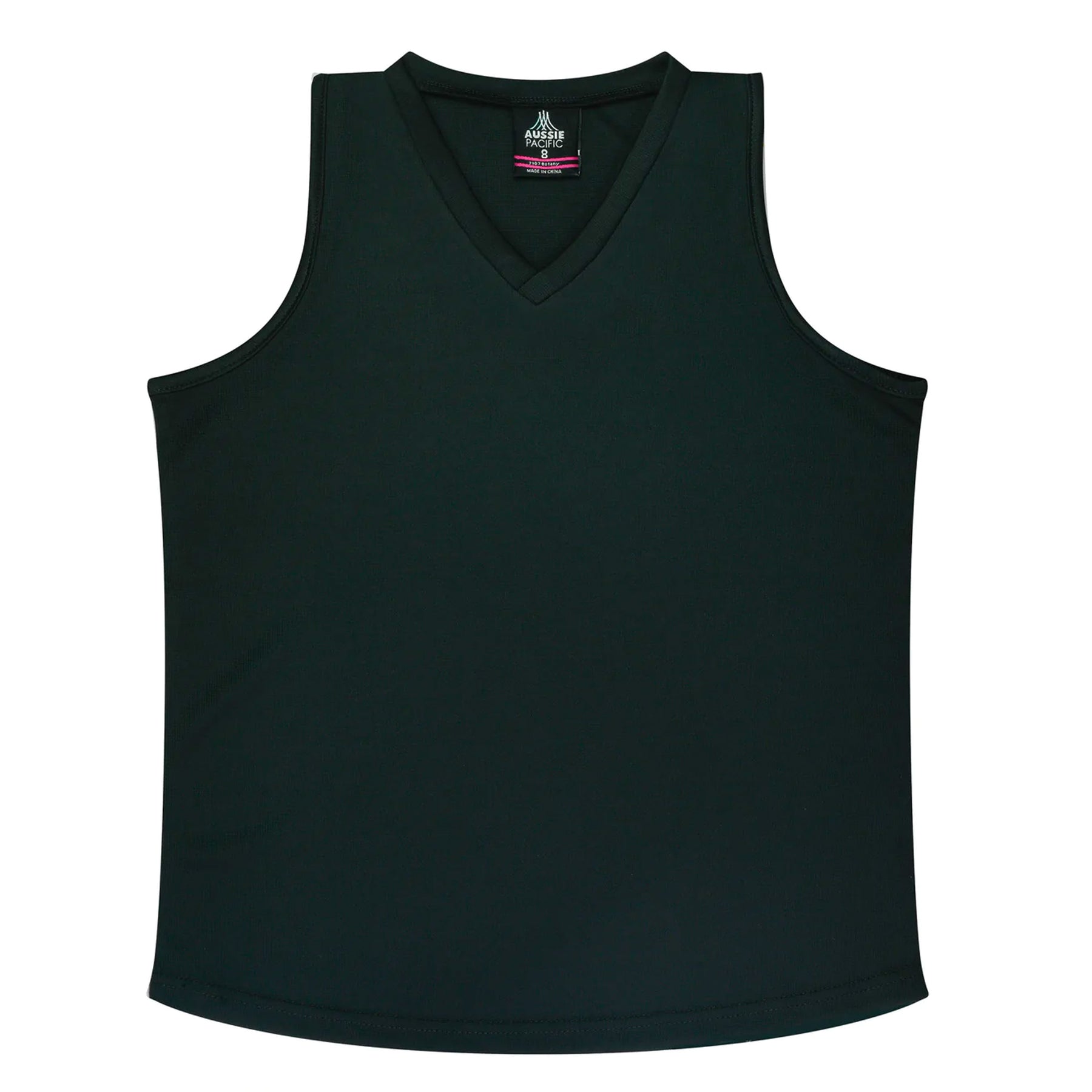 aussie pacific botany ladies singlets in black