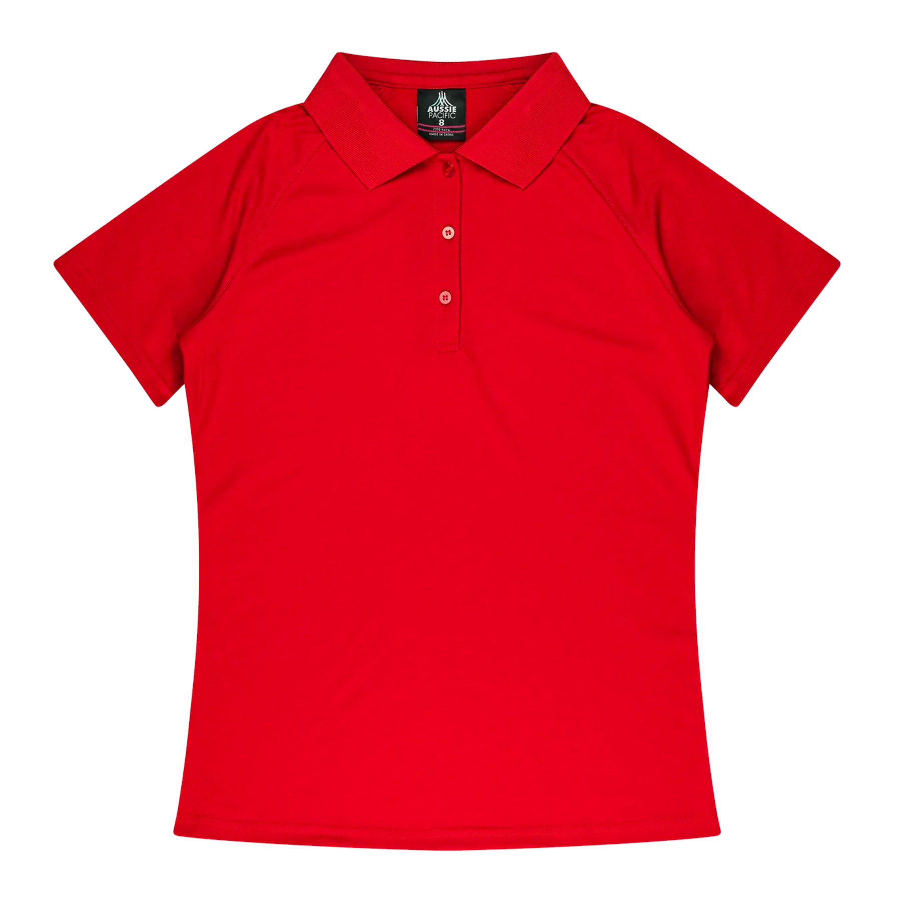 keira ladies polo in red