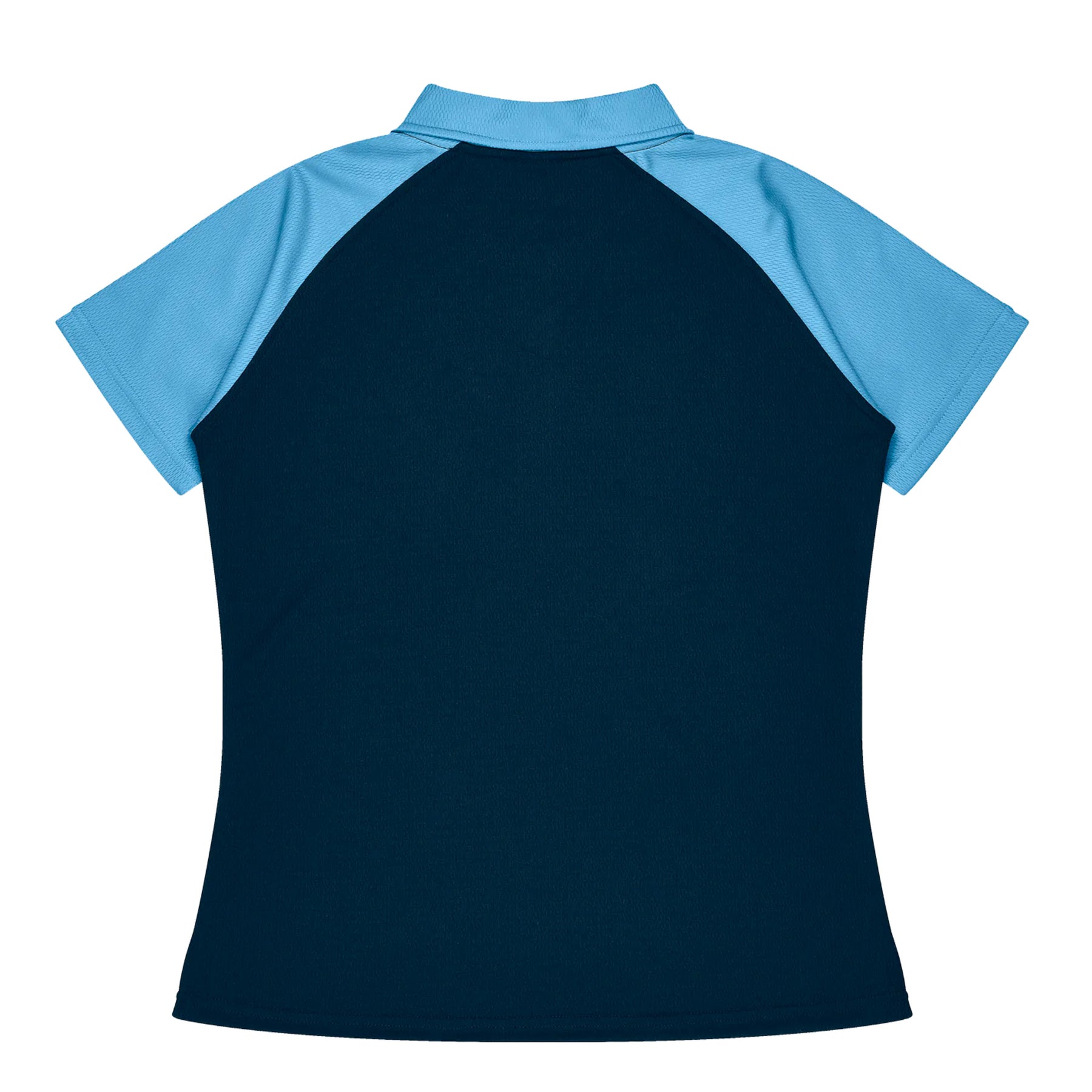 manly ladies polo in navy sky