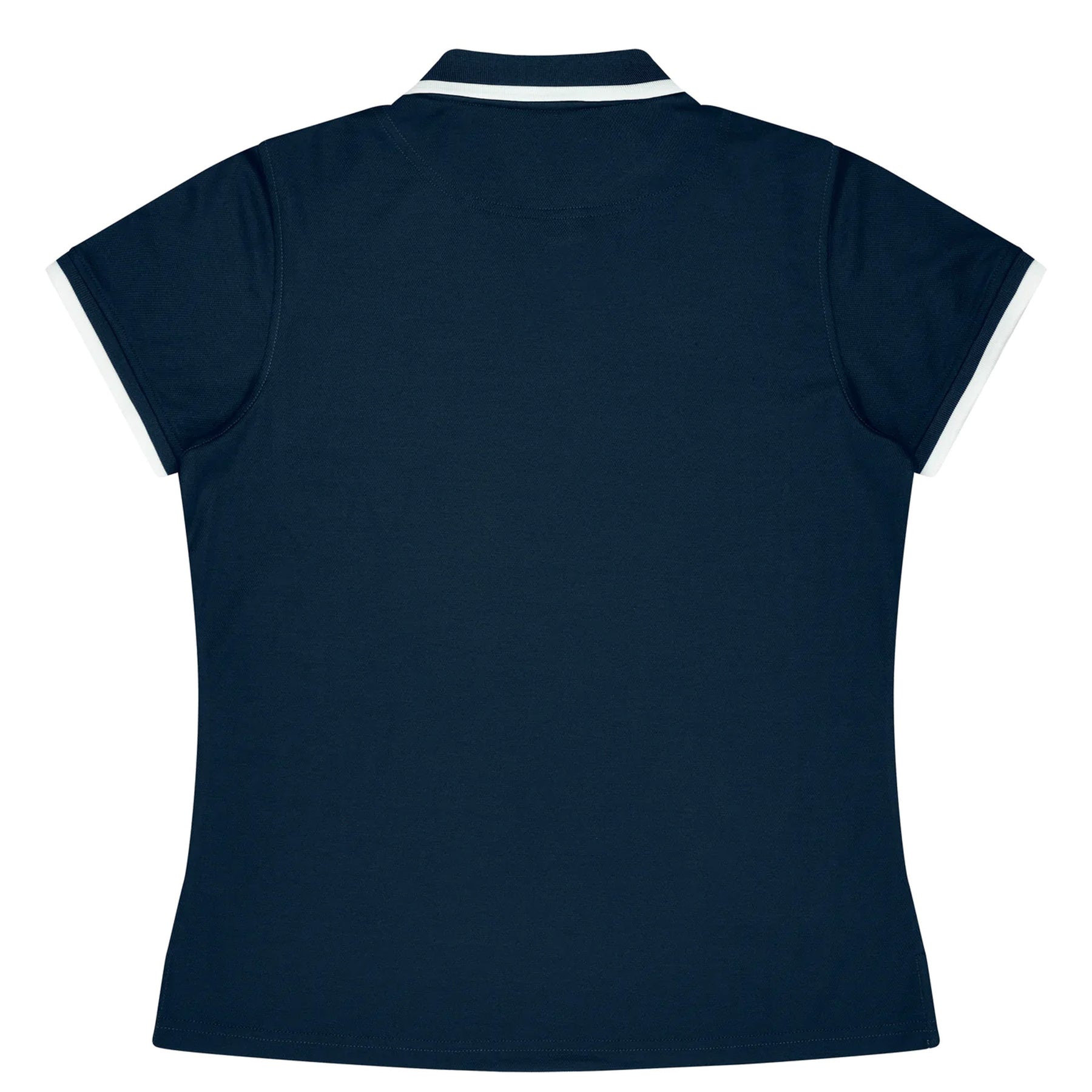 aussie pacific portsea ladies polo in navy white