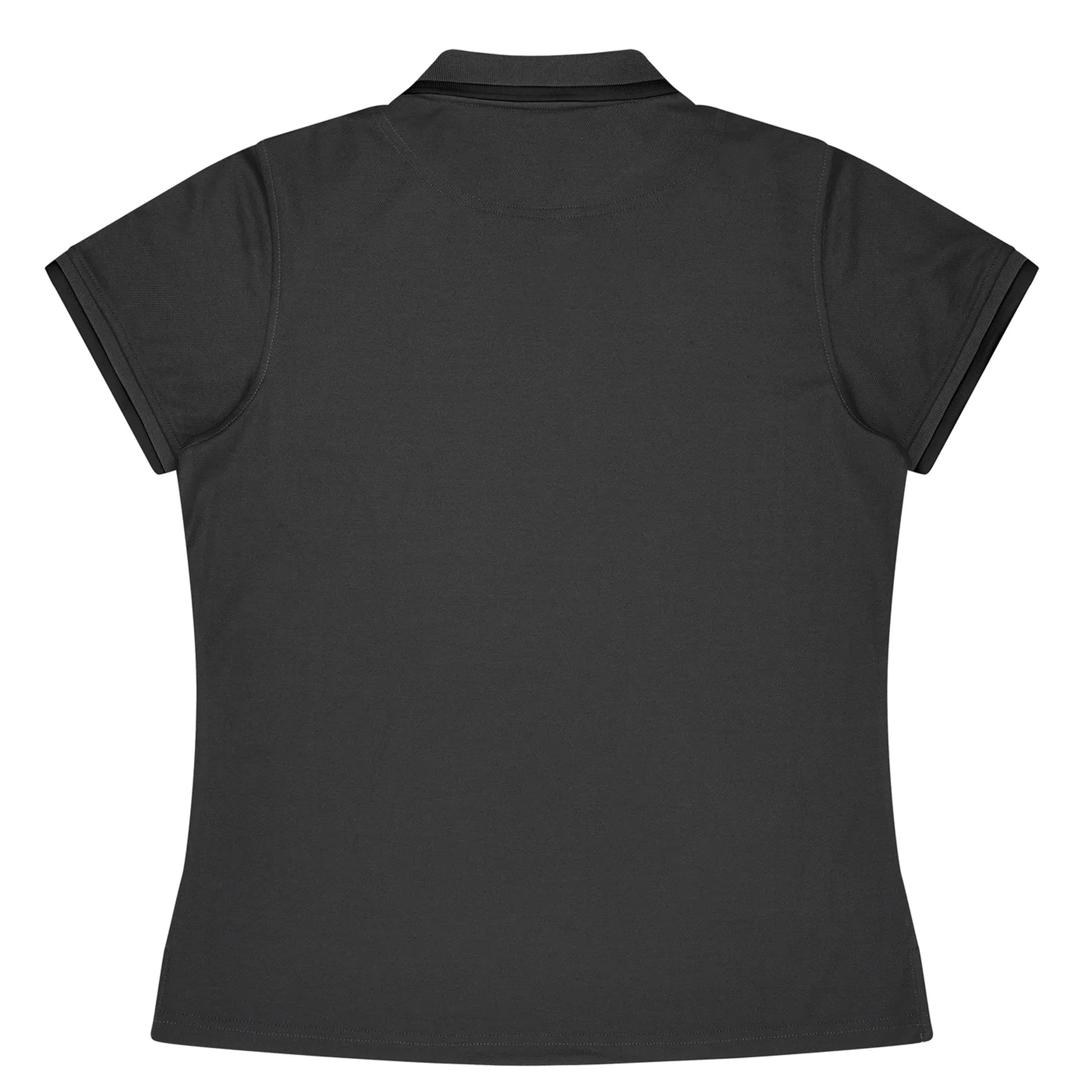 aussie pacific portsea ladies polo in slate black