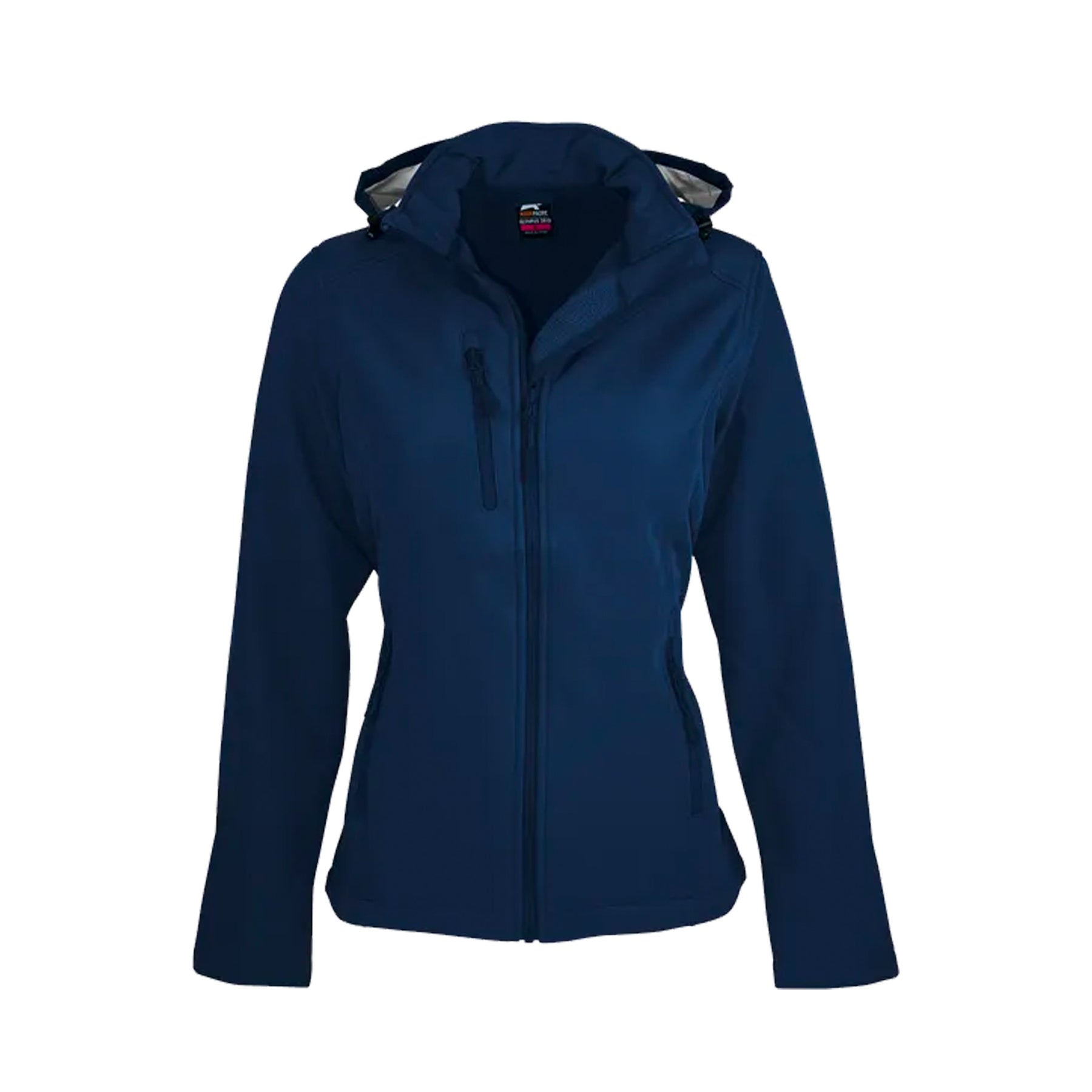 ladies olympus softshell jacket in navy