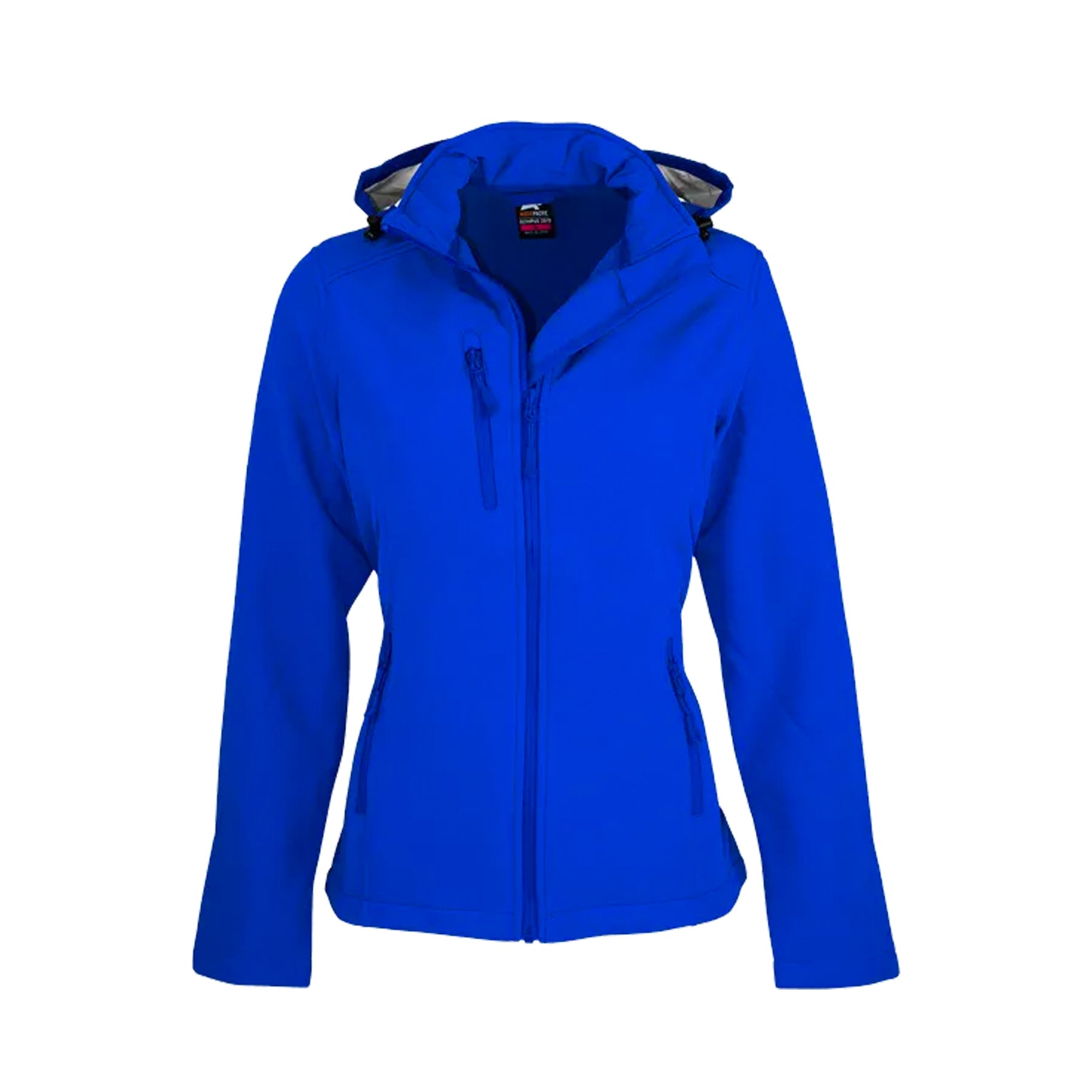 ladies olympus softshell jacket in royal