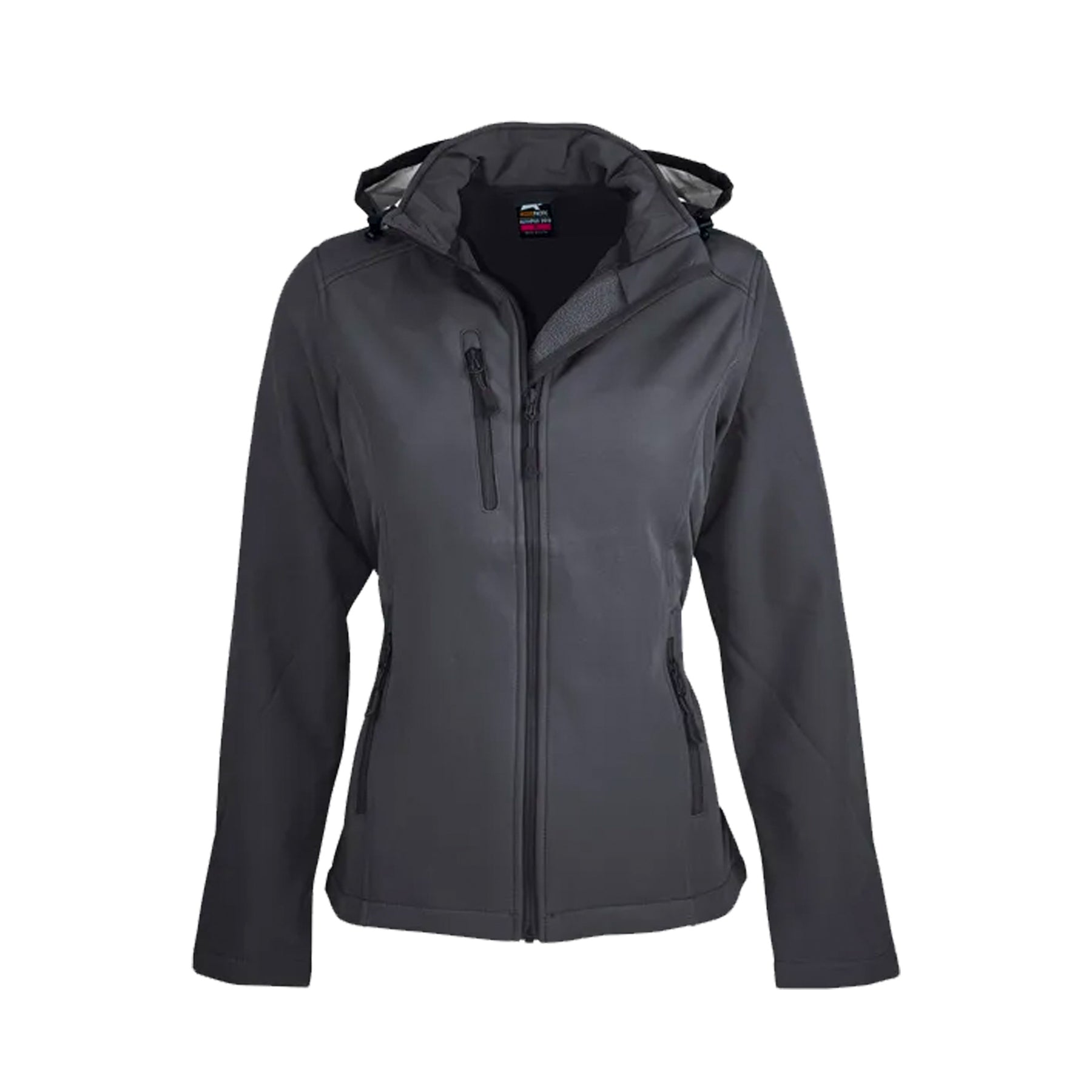 ladies olympus softshell jacket in slate