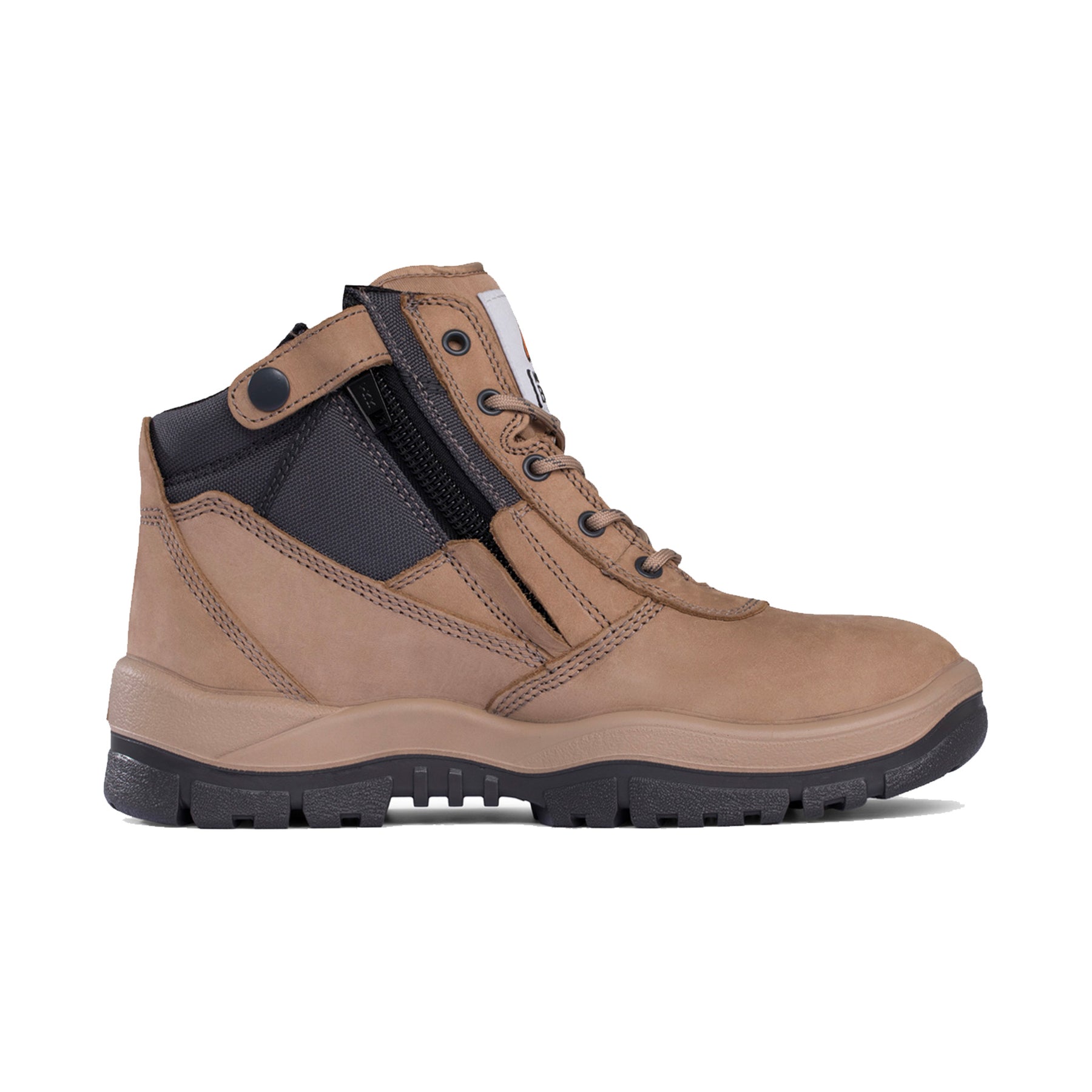 mongrel stone zip side boot