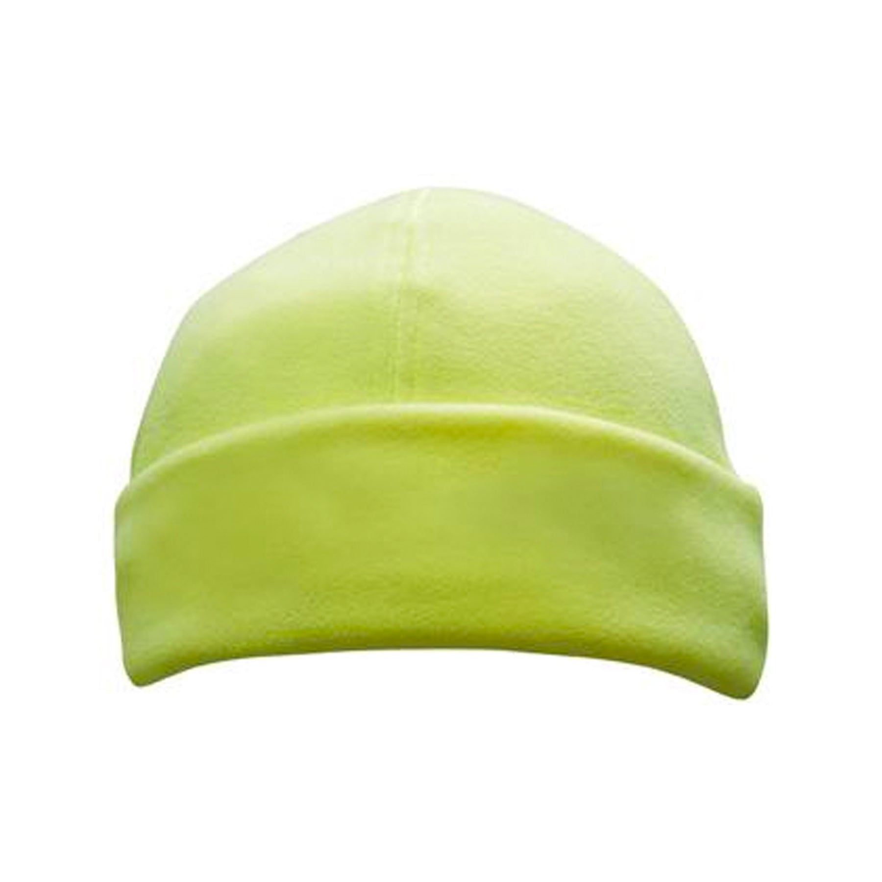 green luminescent safety micro fleece beanie