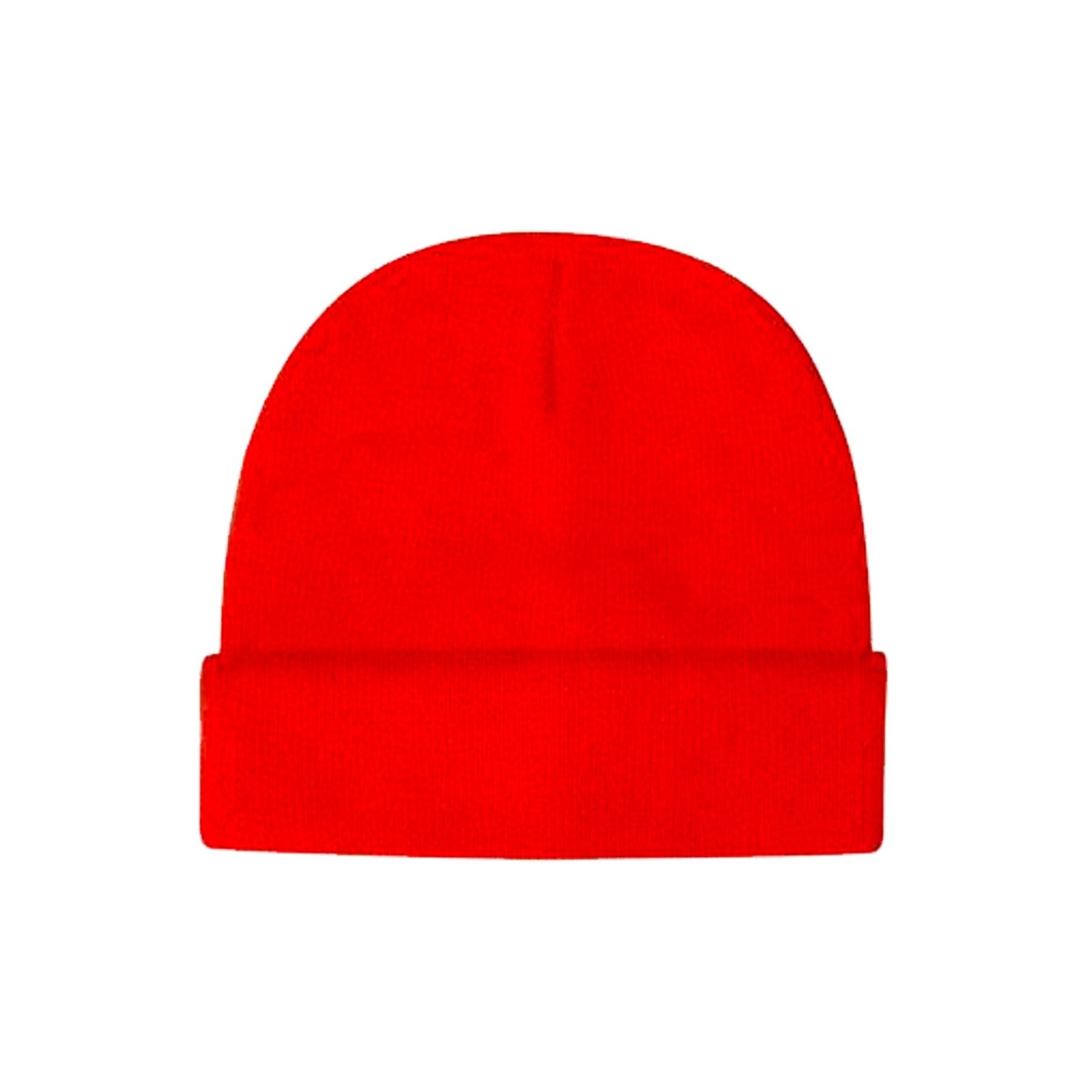 orange luminescent safety acrylic beanie