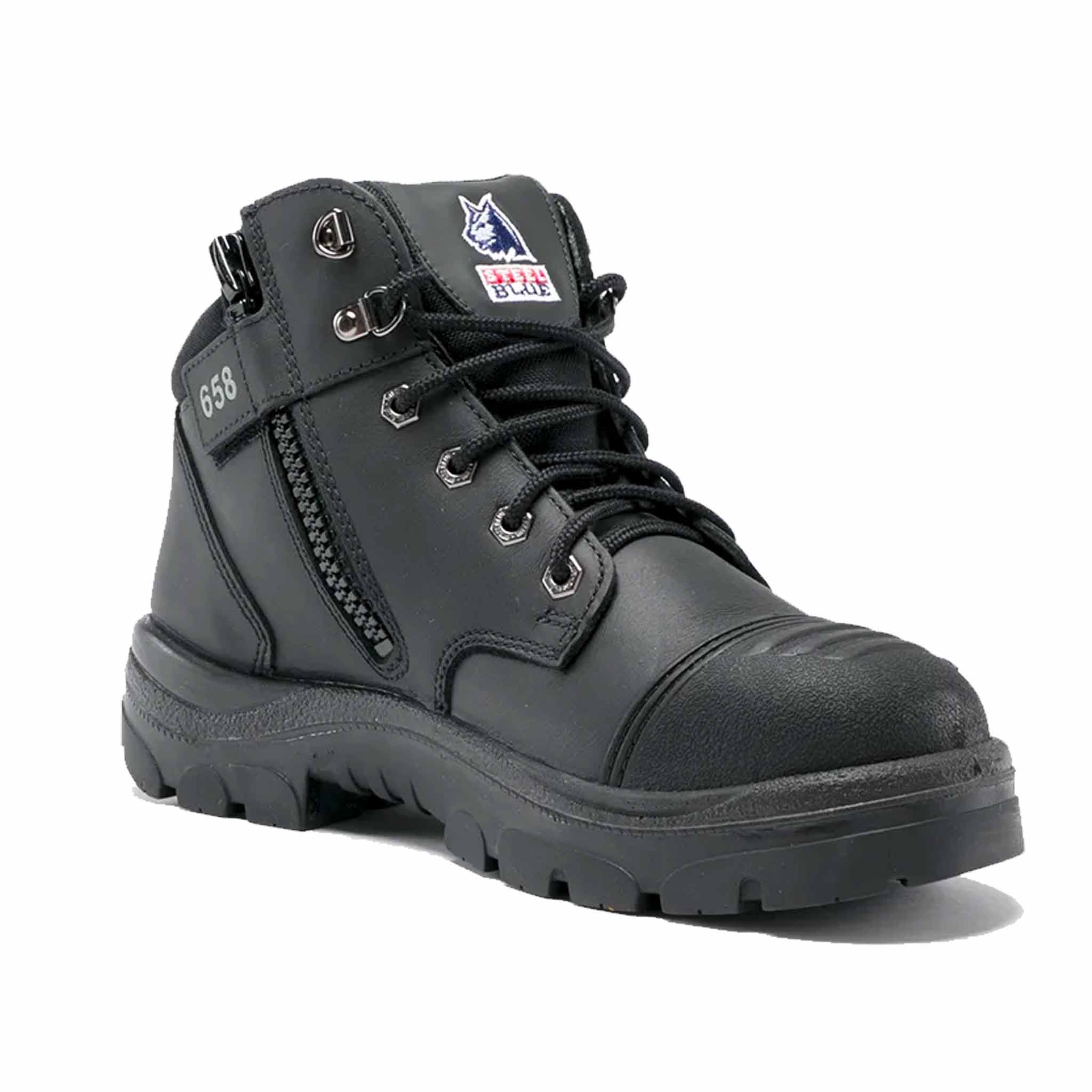 STEEL BLUE PARKES ZIP SCUFF CAP BOOT 312658 - Main Image