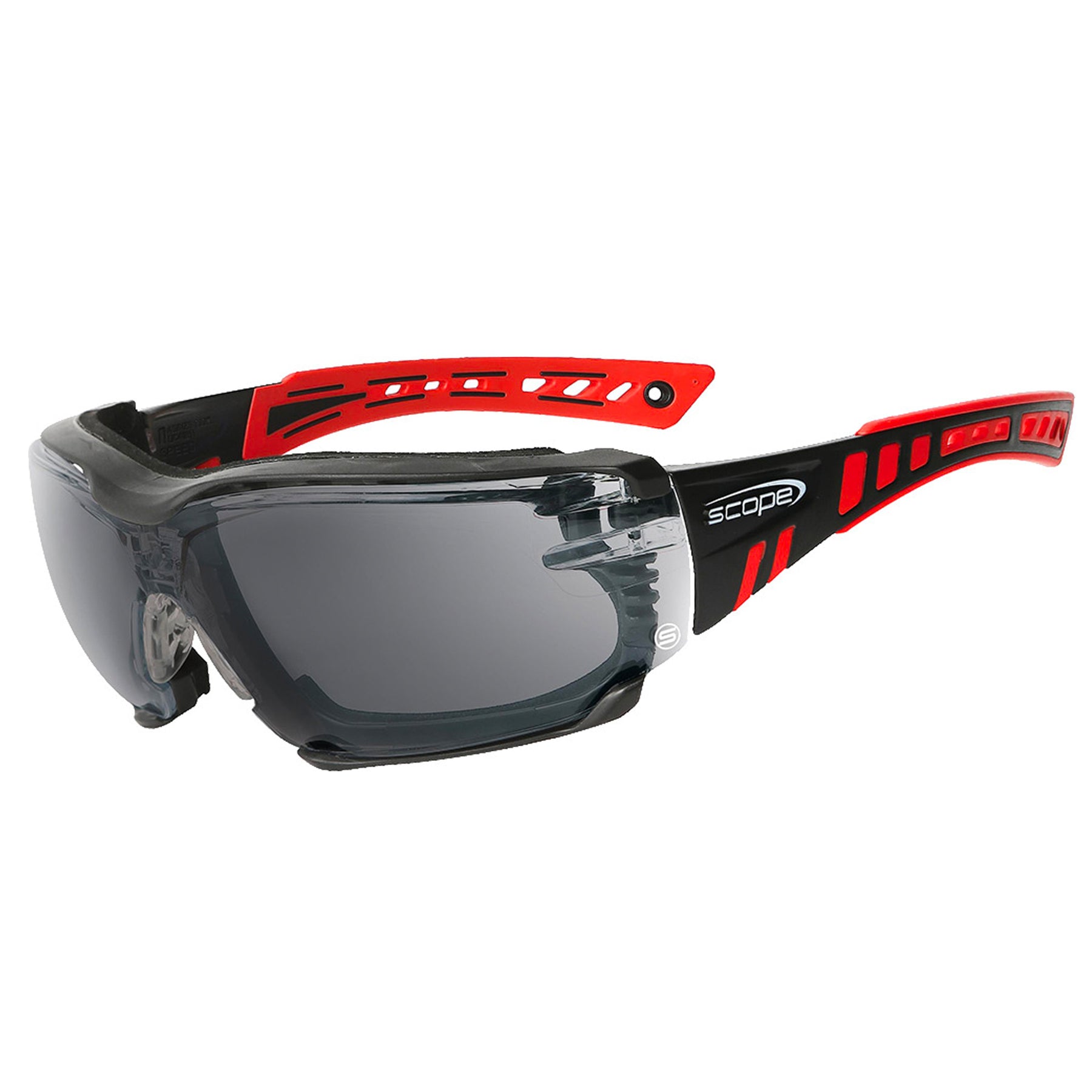 scope optics speed pro safety glasses with smoke lens