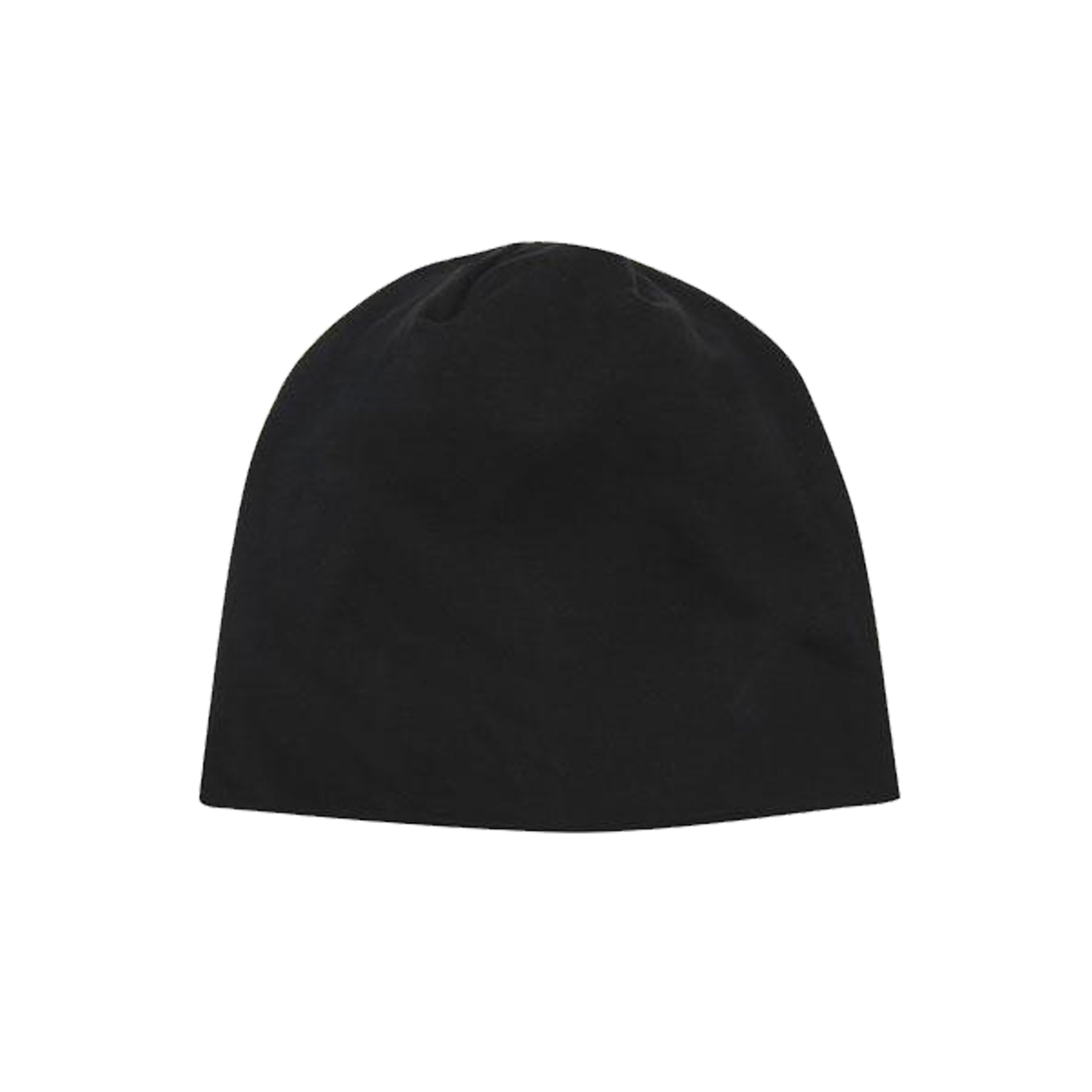 black cotton beanie