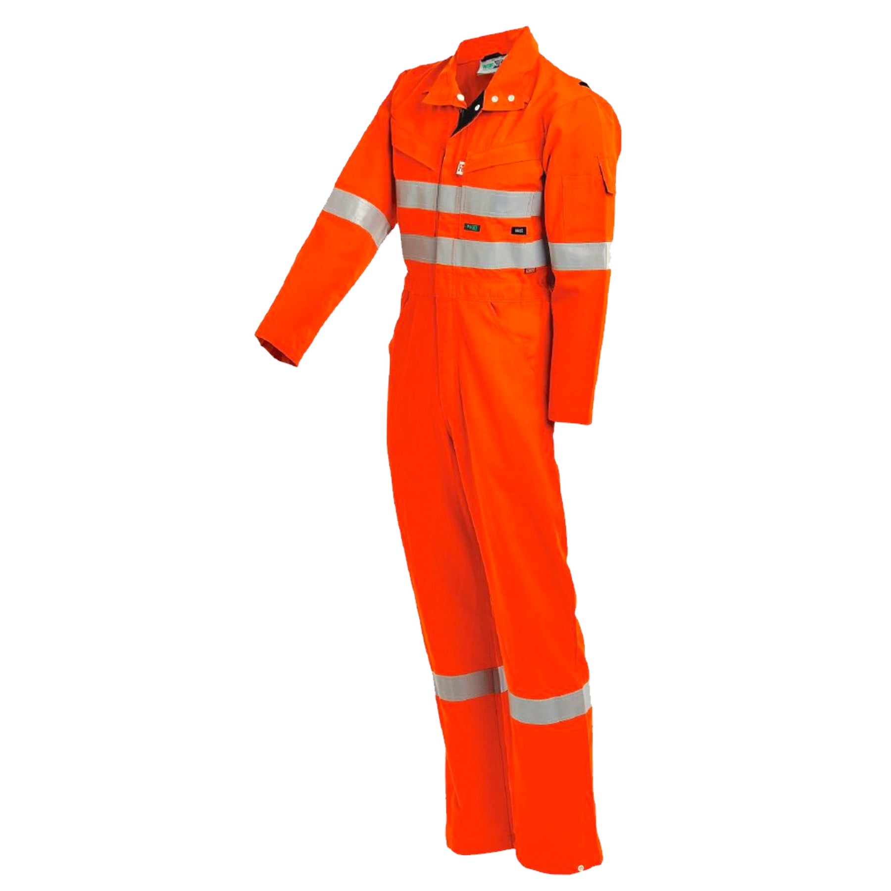 fire retardant vented coverall in orange