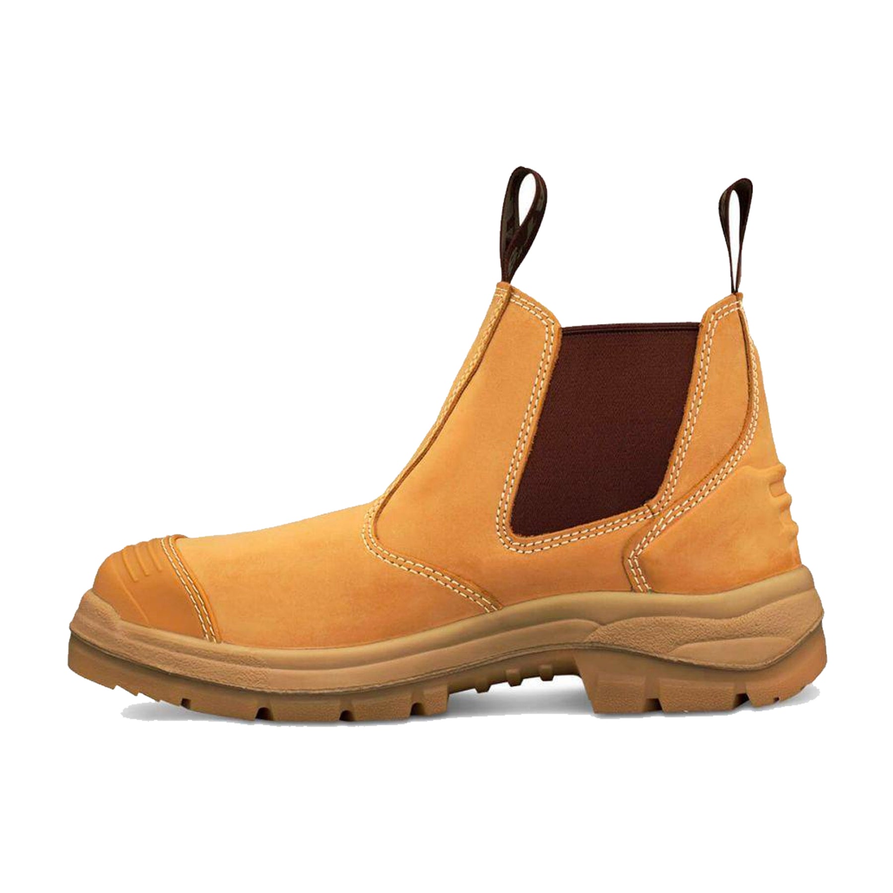 side of wheat elastic sided boot