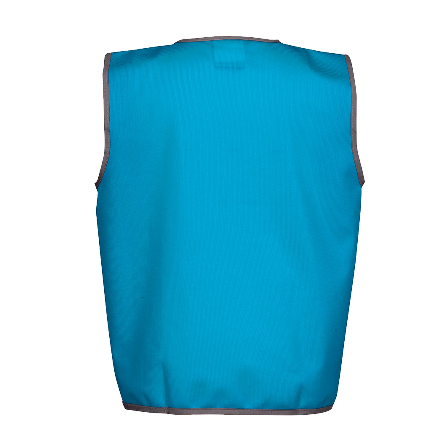 kids hi vis fluro vest in aqua