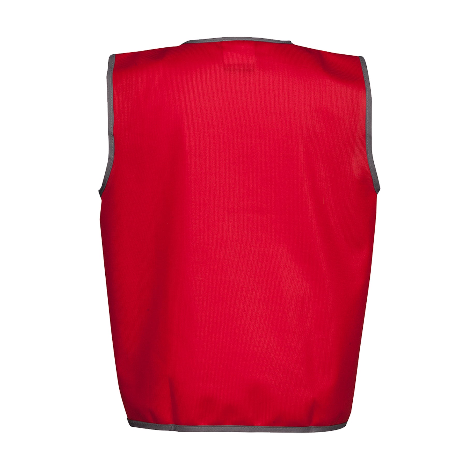 kids hi vis fluro vest in red