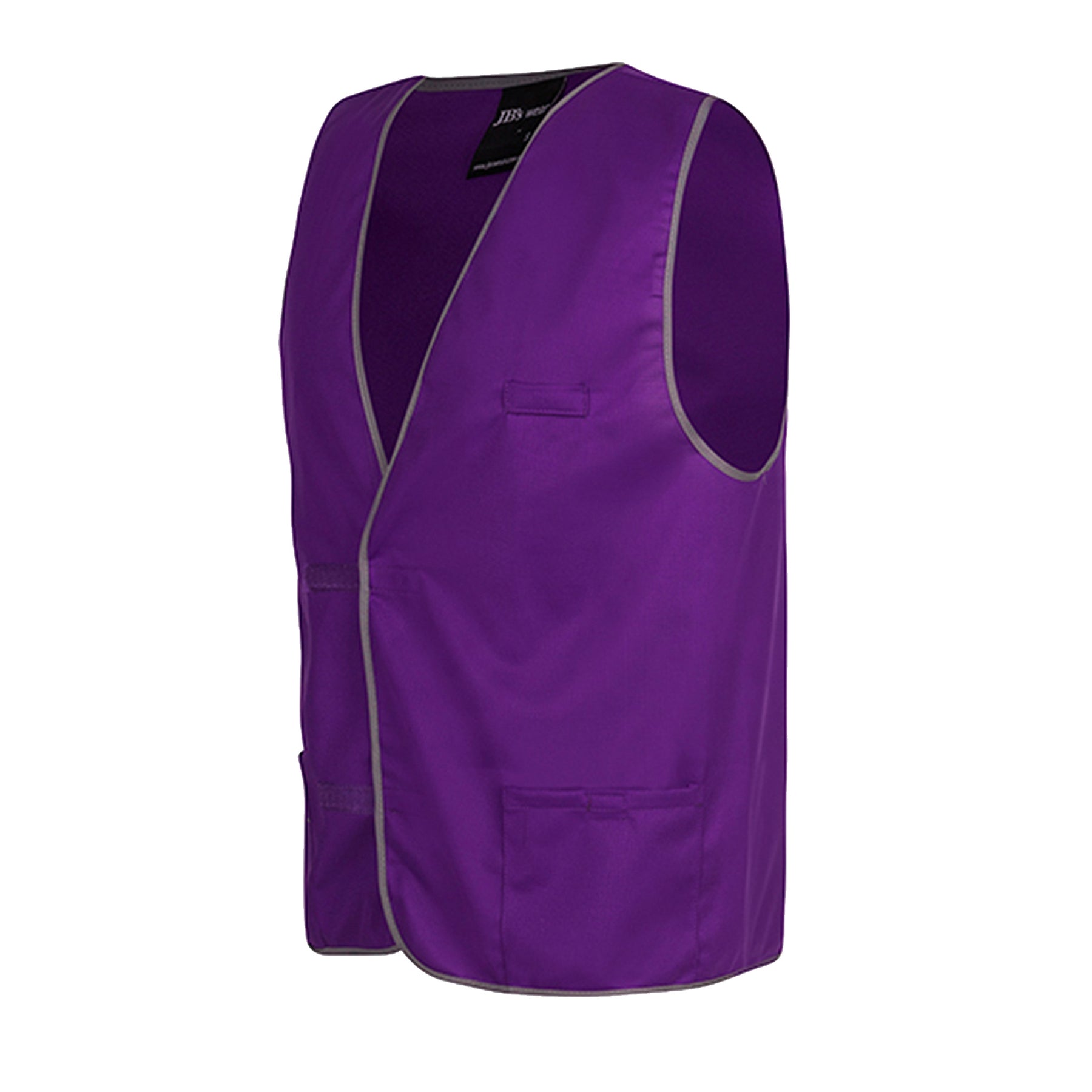 purple fluro vest side view