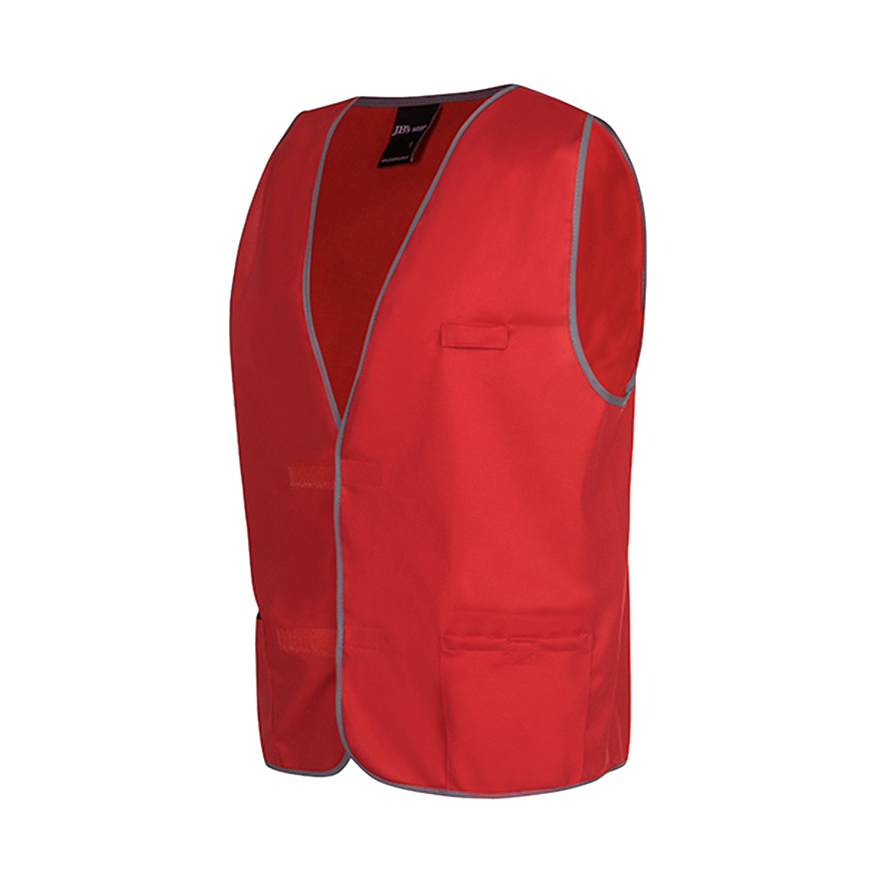 red fluro vest side view