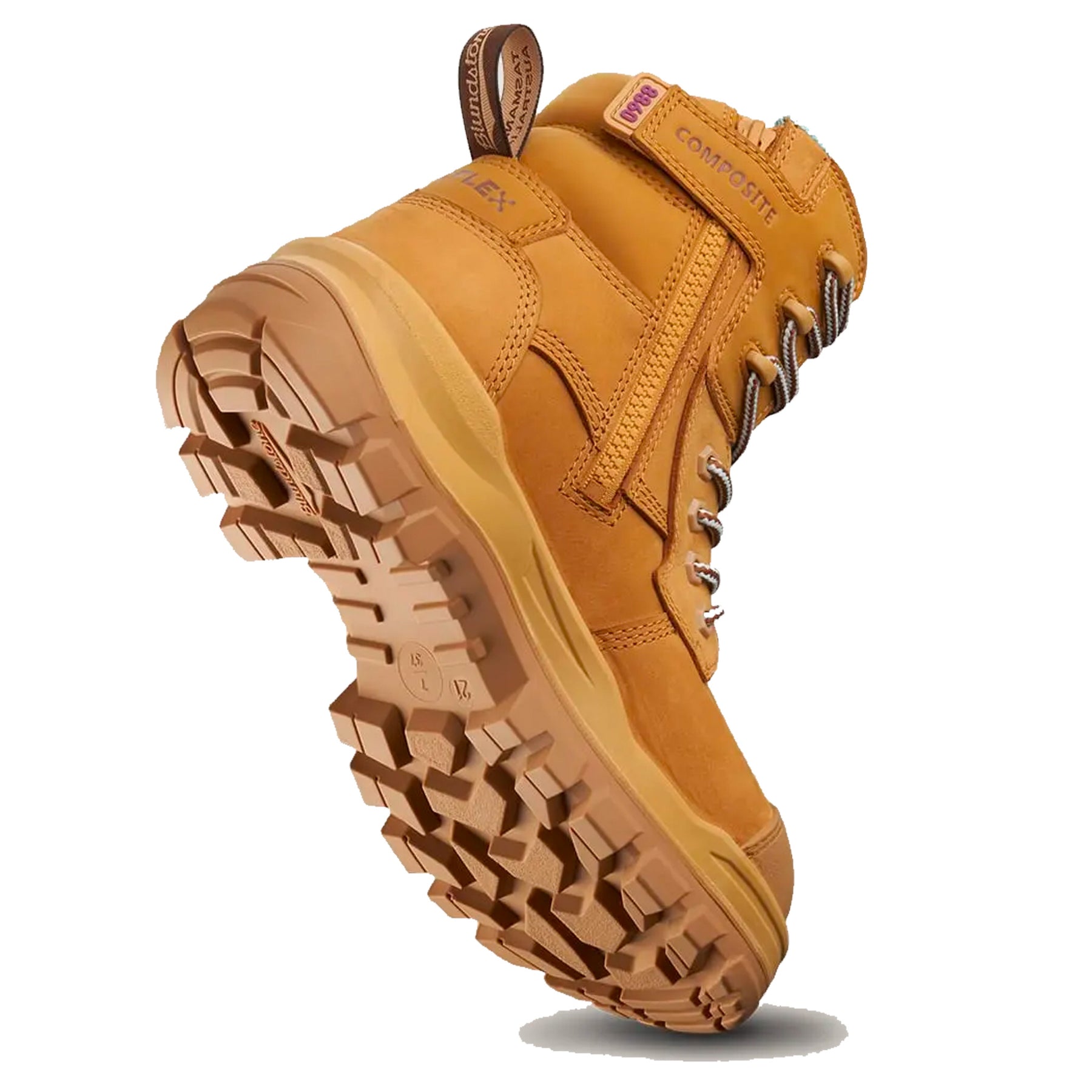 blundstone womens rotoflex work boot in wheat