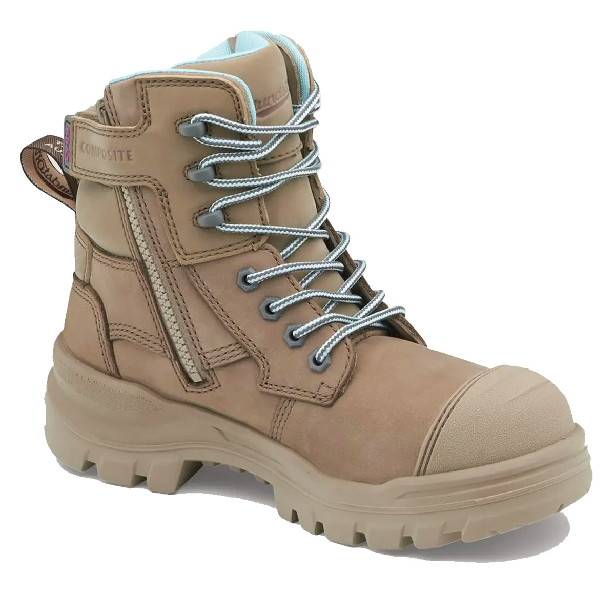 blundstone womens rotoflex work boot in stone