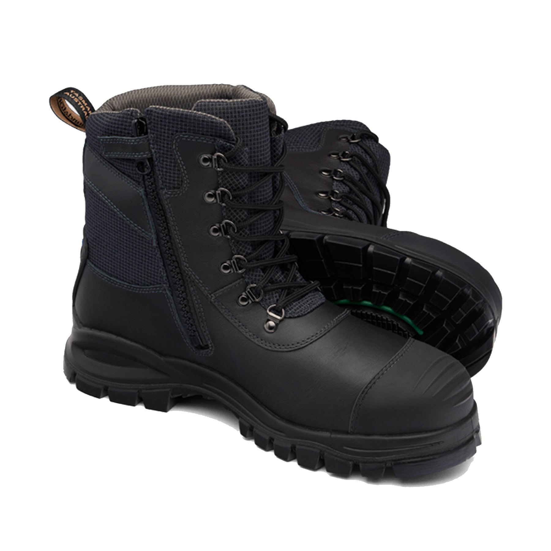 blundstone black chemical resistant work boot 982