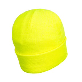 portwest beanie in yellow with led headlight