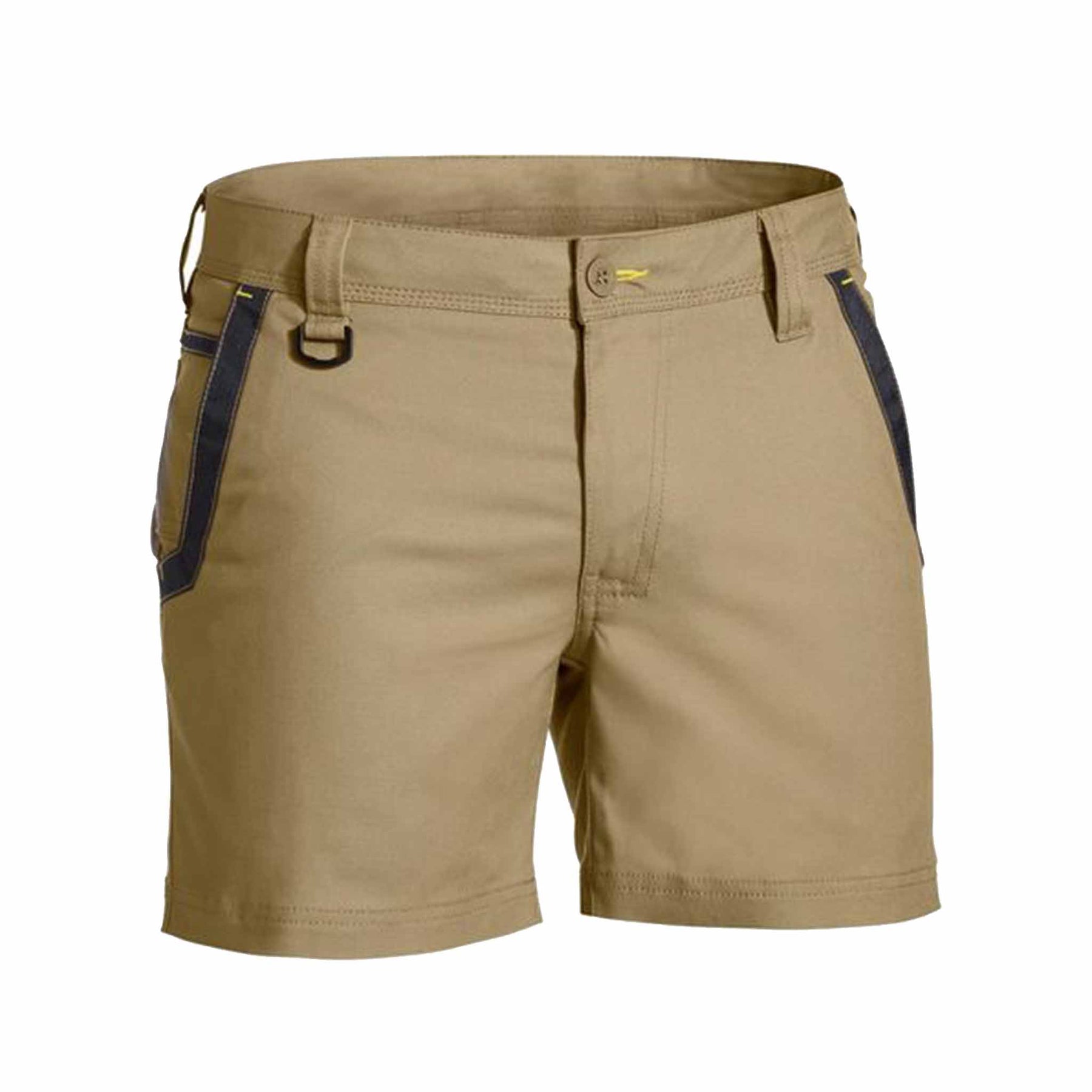 khaki flex and move short short