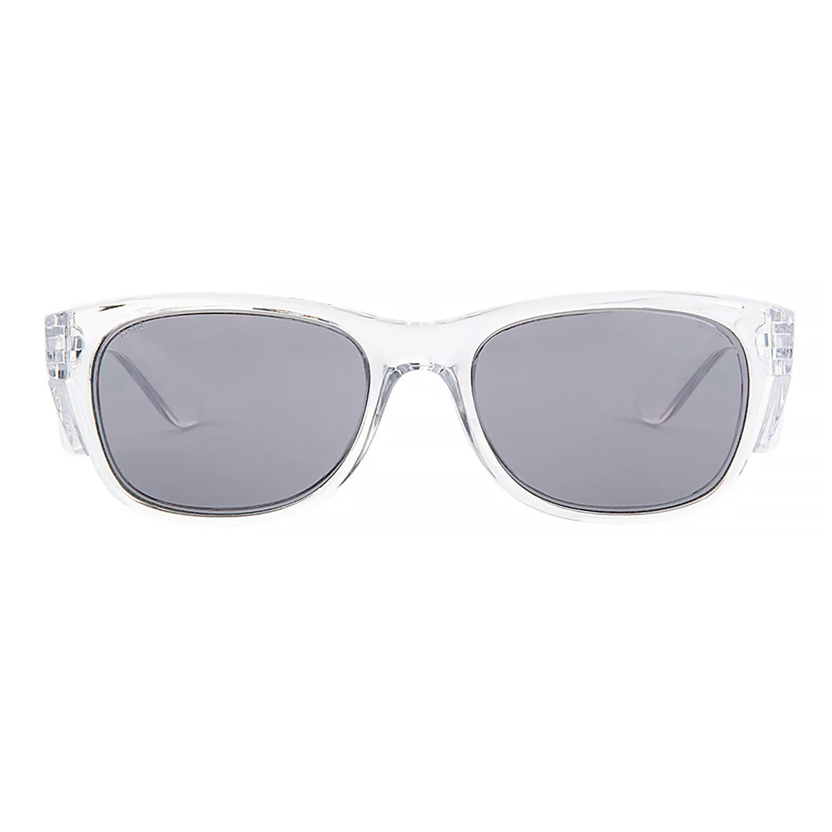 safe style classics clear frame glasses with polarised lens