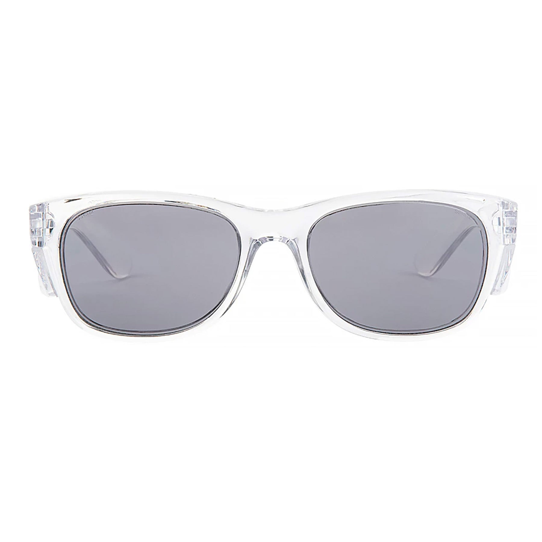 safe style classics clear frame glasses with polarised lens