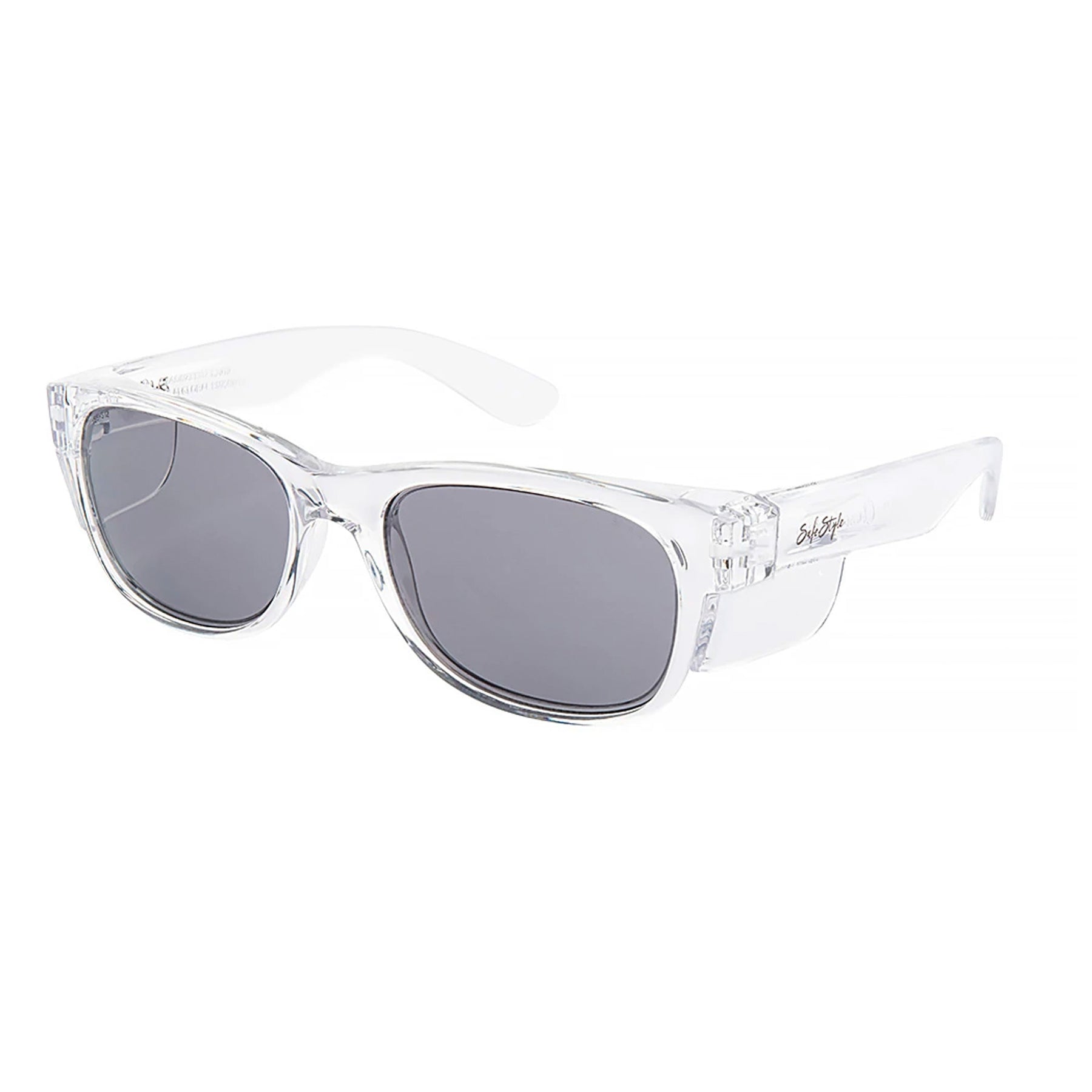 safe style classic clear frame glasses with tinted lens