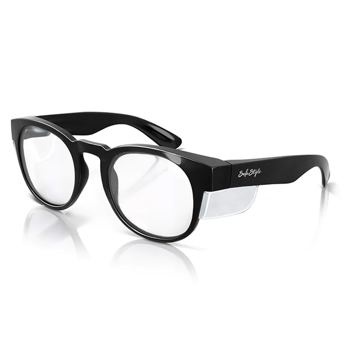 safestyle cruisers black frame safety glasses with clear lens