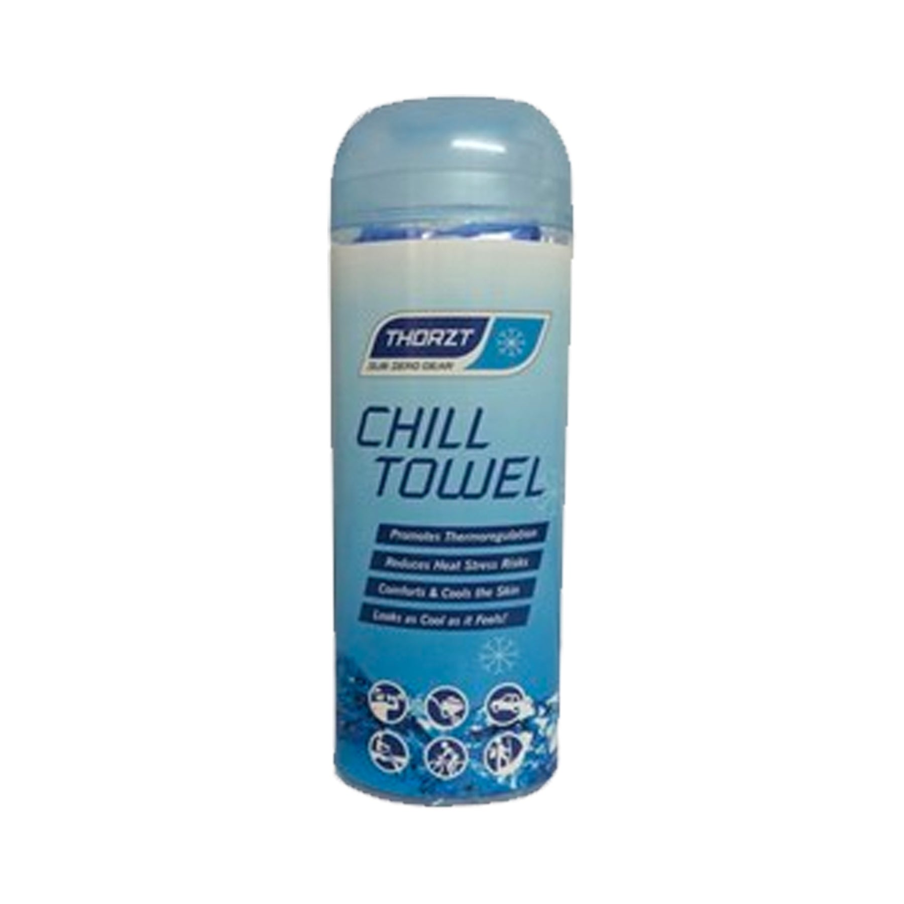 thortz blue cooling towel