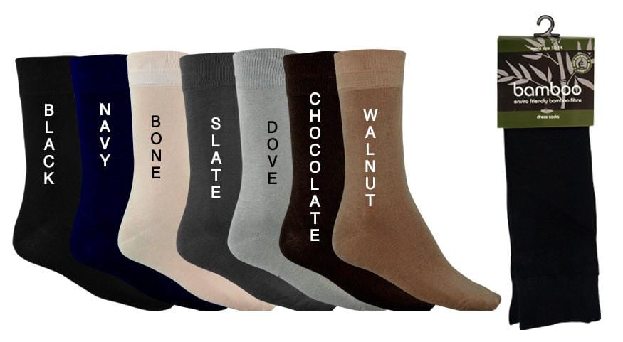 bamboo dress socks assorted colours