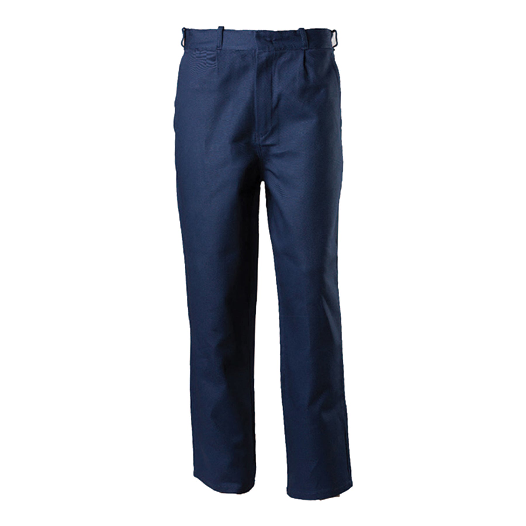 navy lightweight cotton drill work trousers