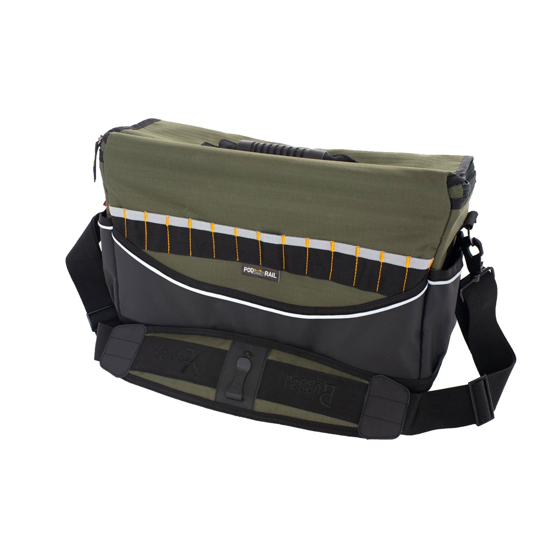green and black medium deluxe canvas tool bag