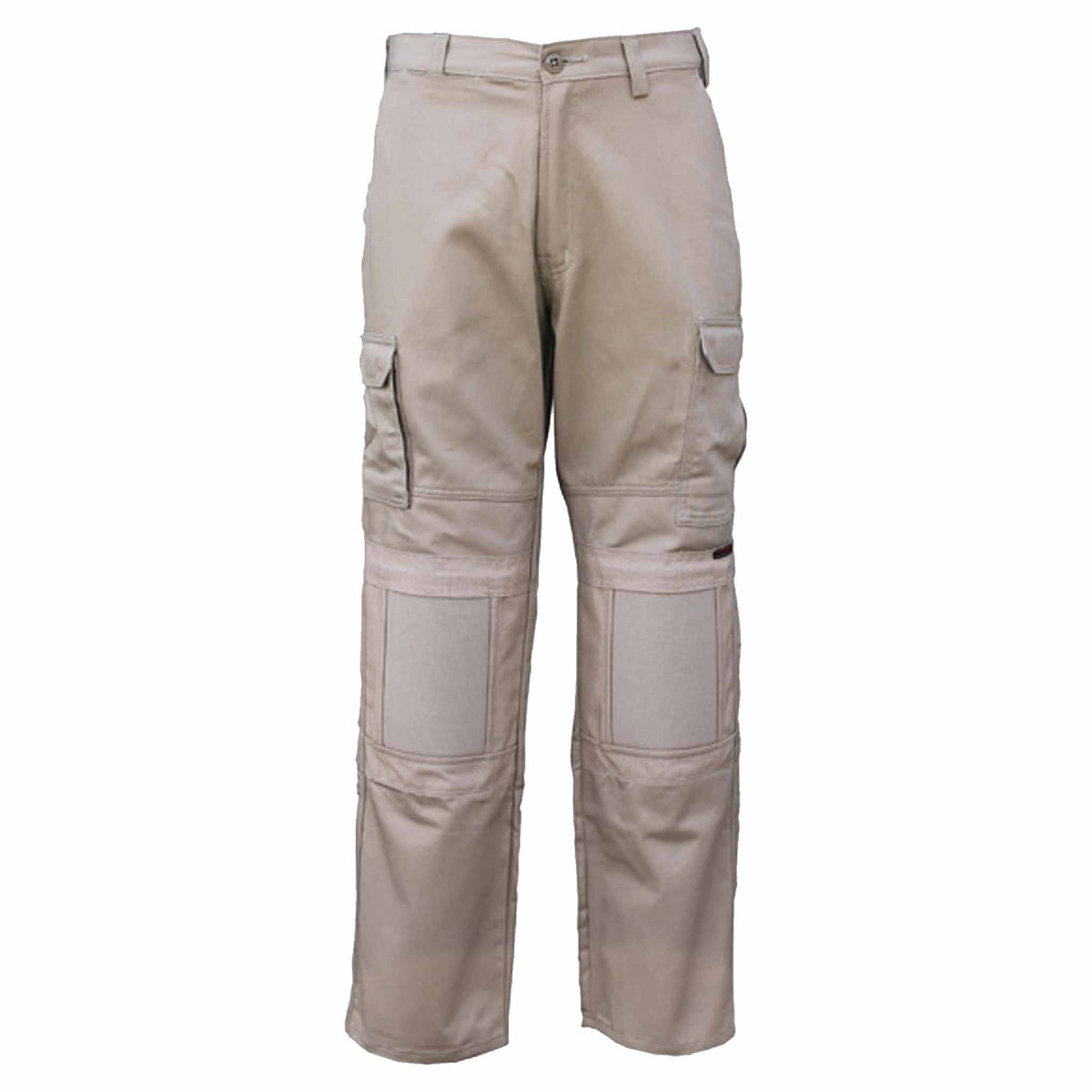 khaki built in knee pads pants