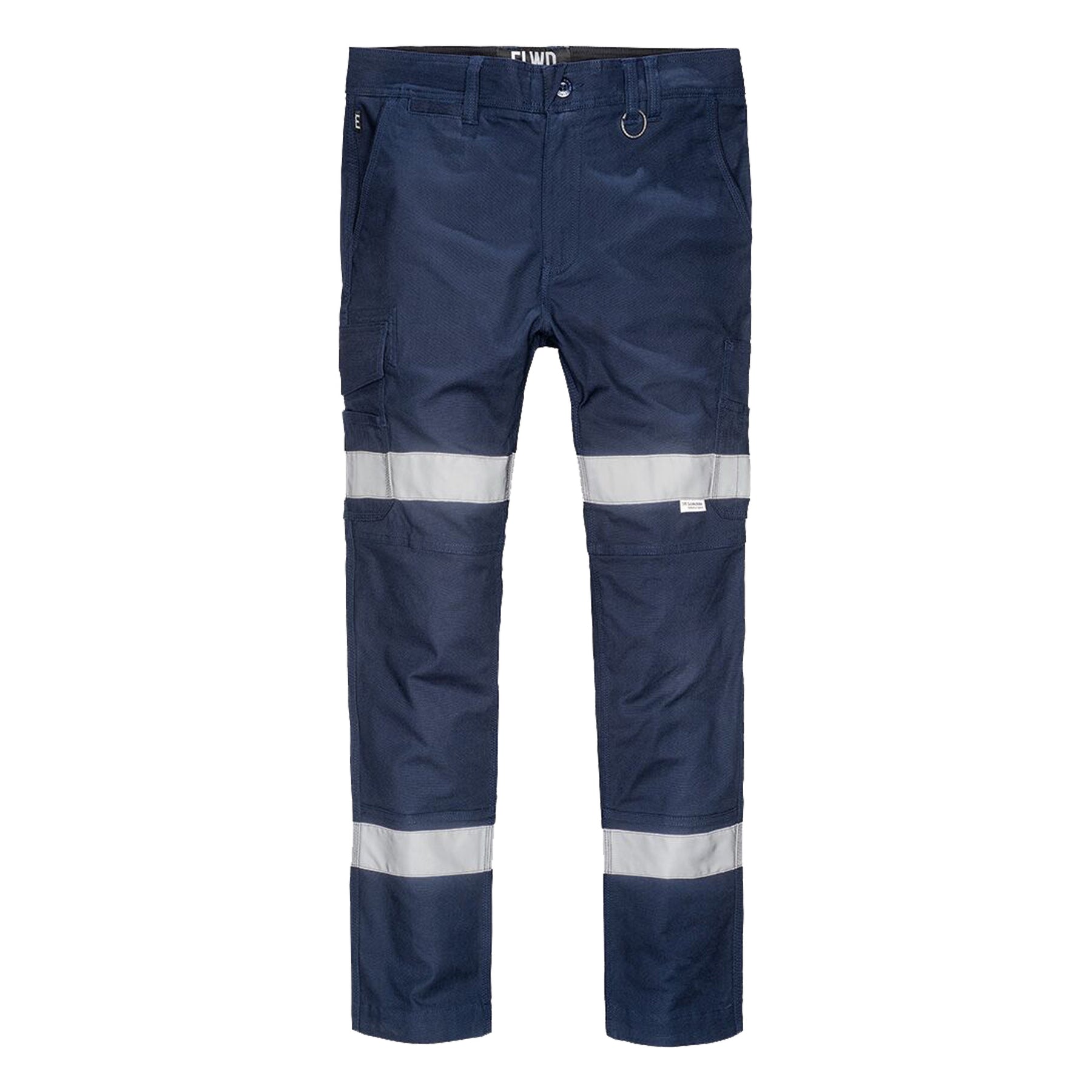 slim reflective tape pant in navy