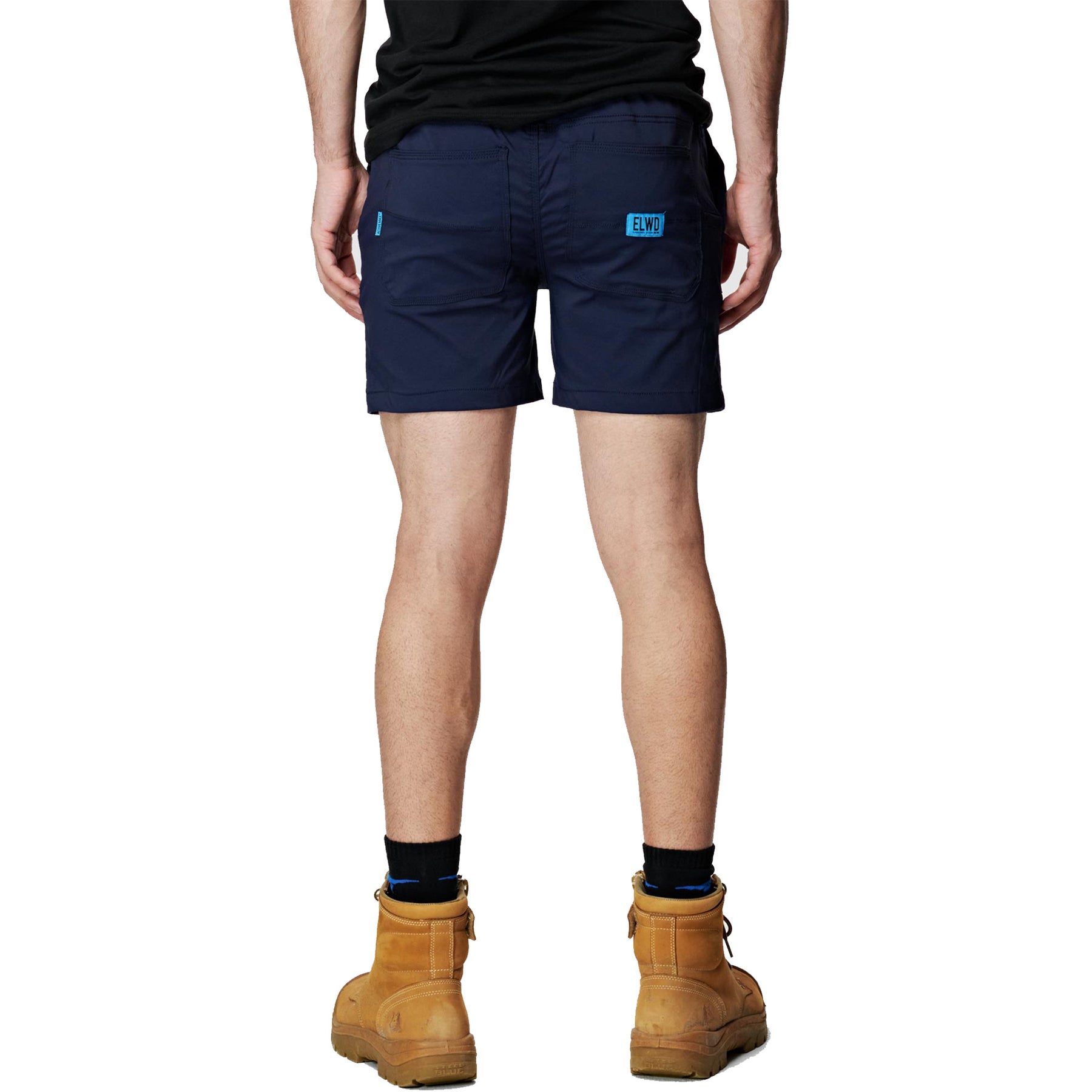 elwd elastic light short in navy