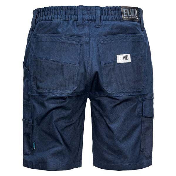 womens navy elastic utility shorts