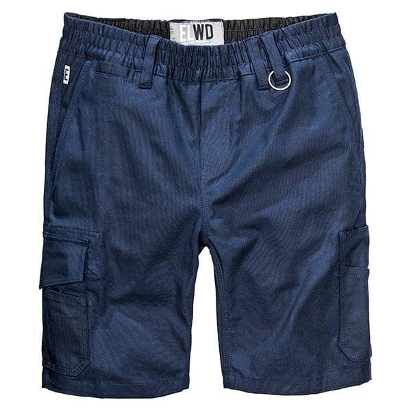 womens navy elastic utility shorts